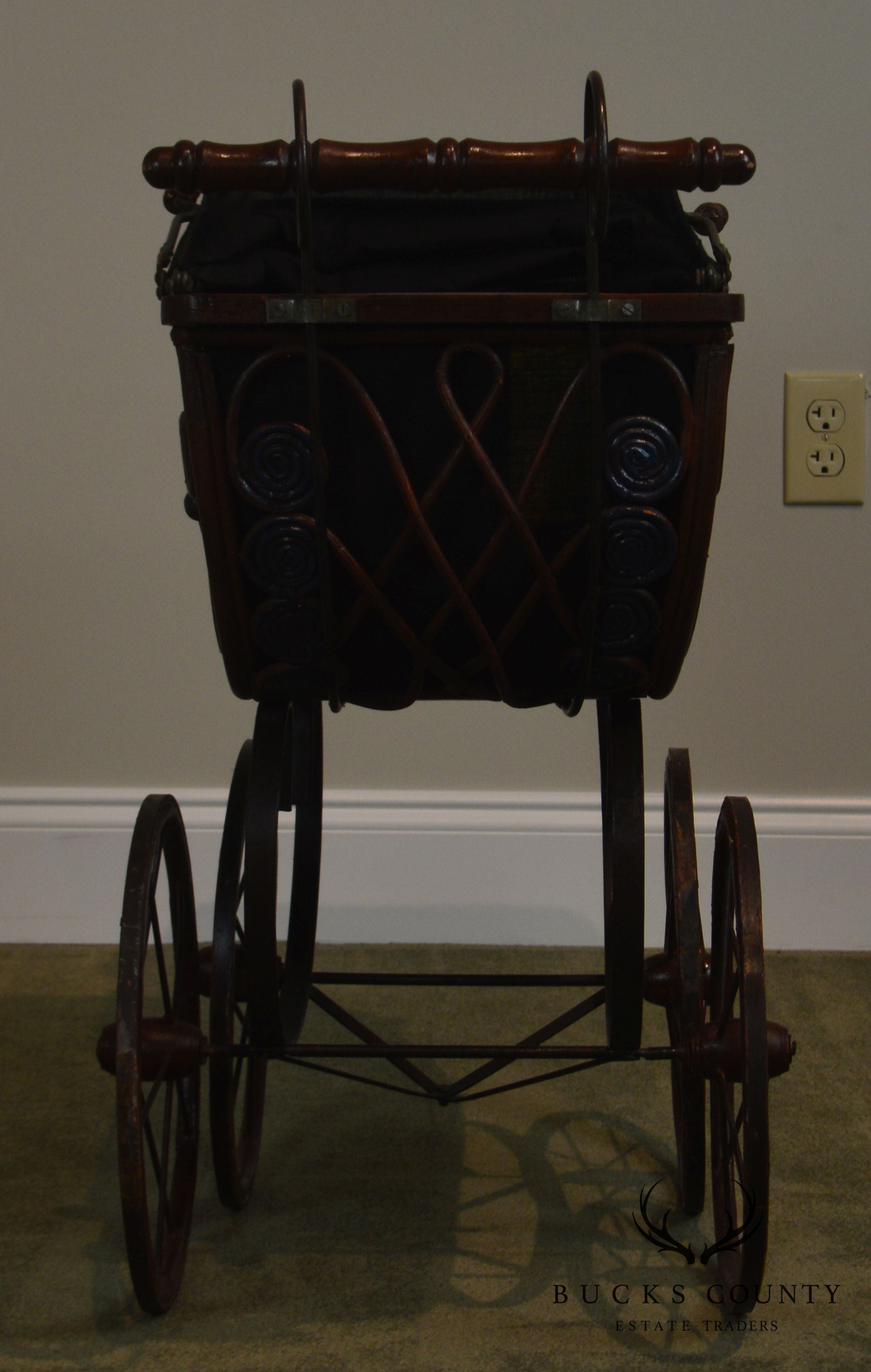 Victorian Style Doll Baby Carriage