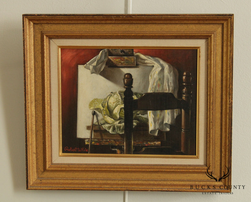Robert White Still Life Framed Oil Painting