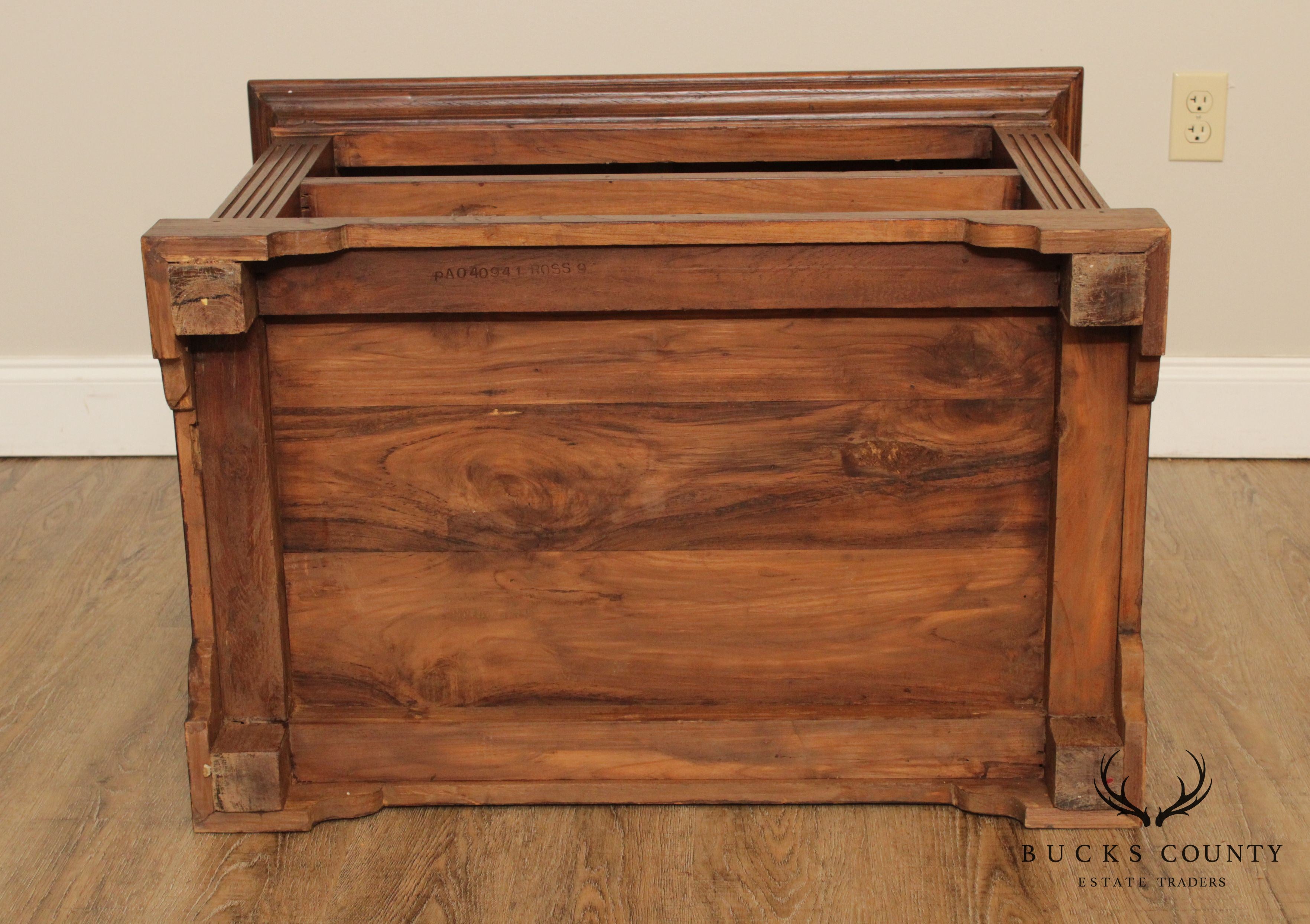 Rustic Hardwood 3 Tier Side Table