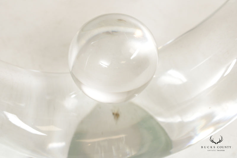 Pino Signoretto Free Form Clear Glass Sculpture