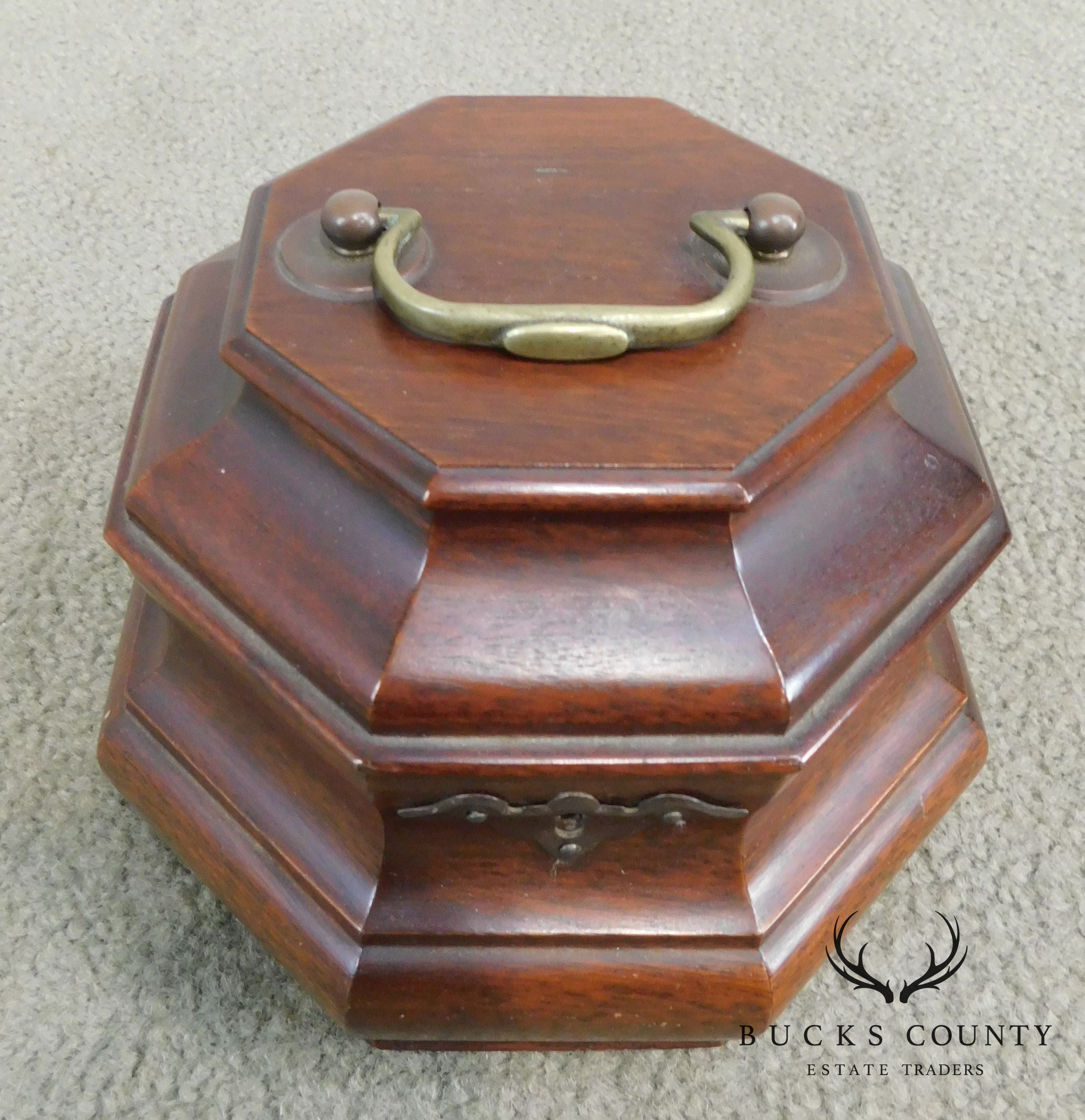 Set of 2 Colonial Williamsburg Octagonal Tea Caddies