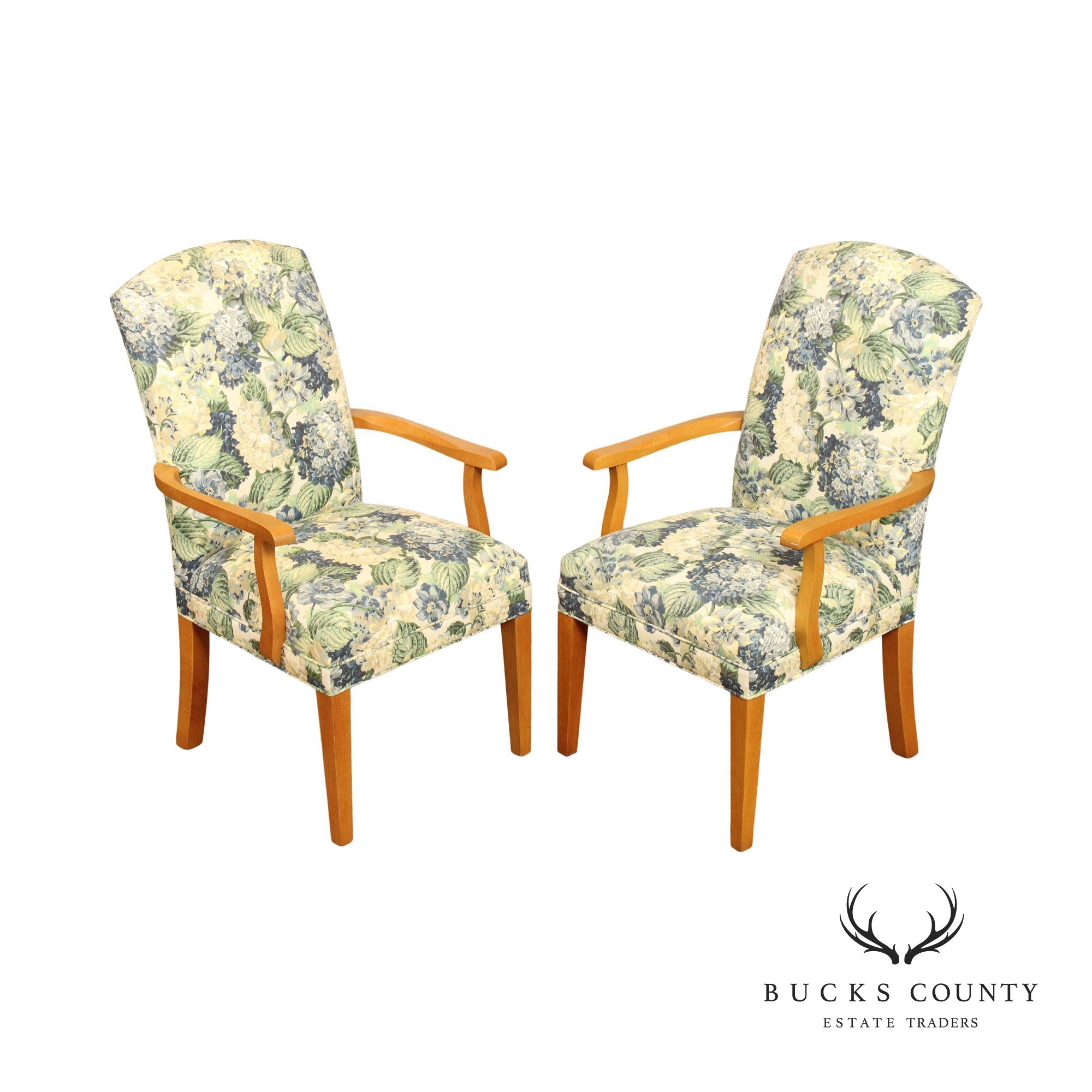 Ethan Allen Traditional Pair of Armchairs