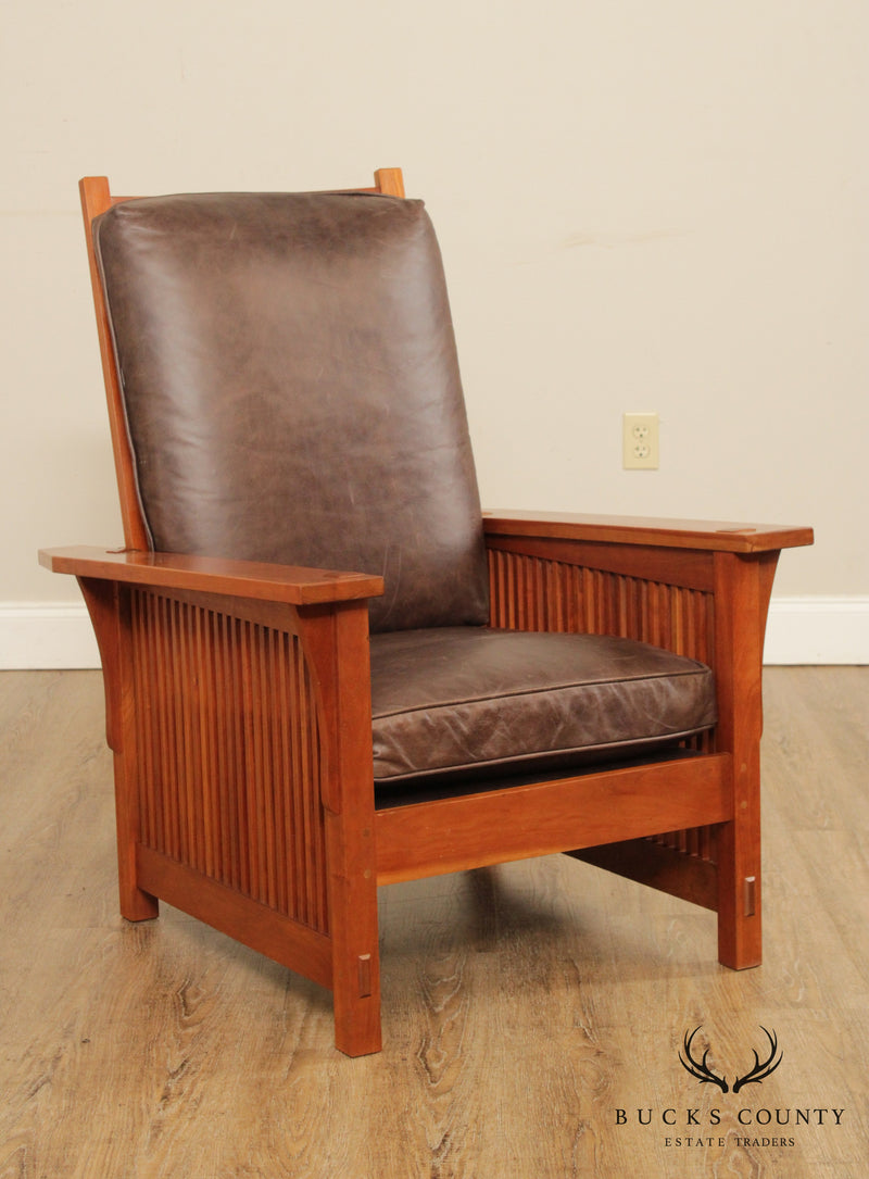 Stickley Mission Collection Cherry Spindle Morris Chair