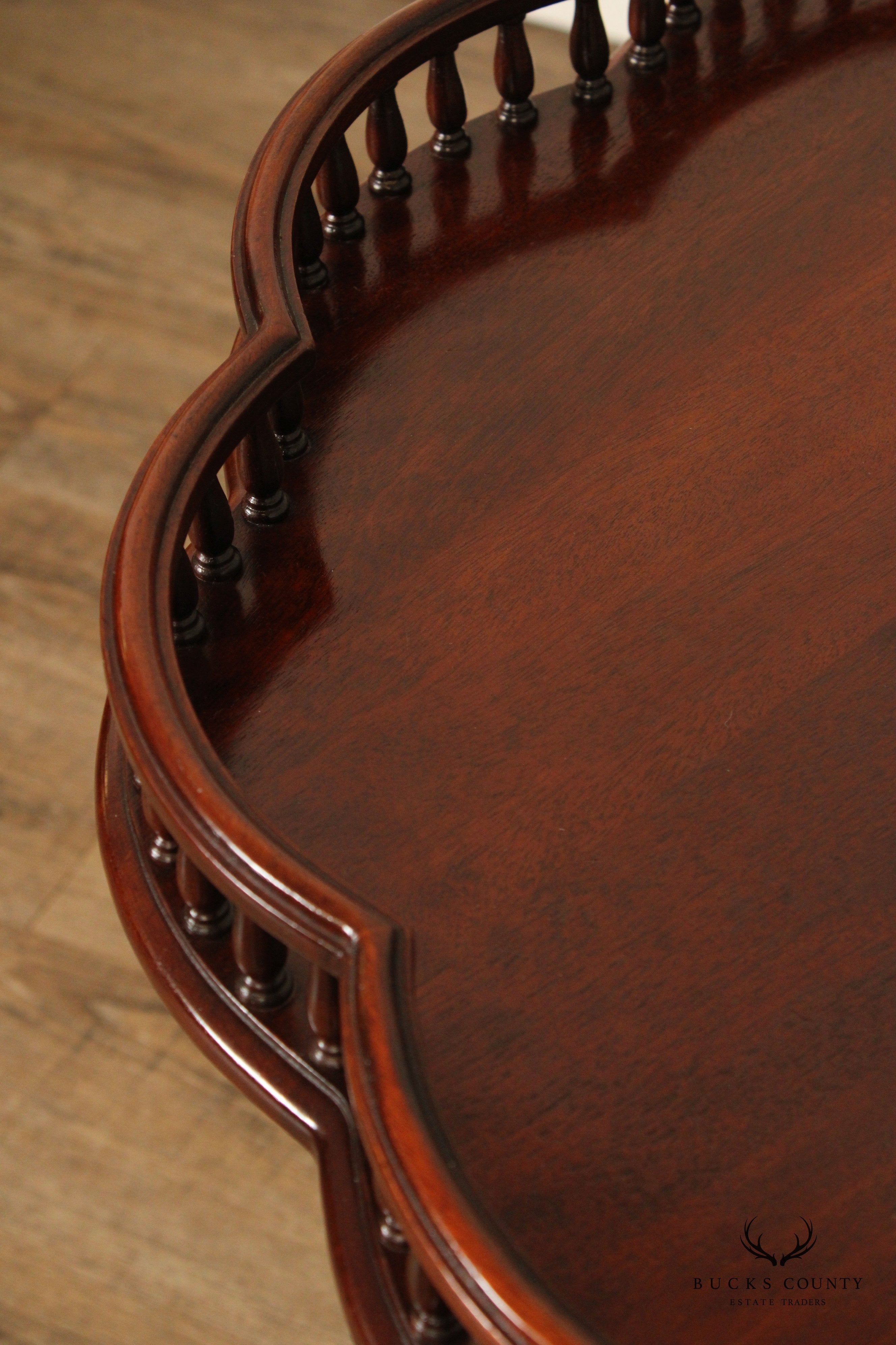 Wellington Hall Carved Mahogany Tea Table