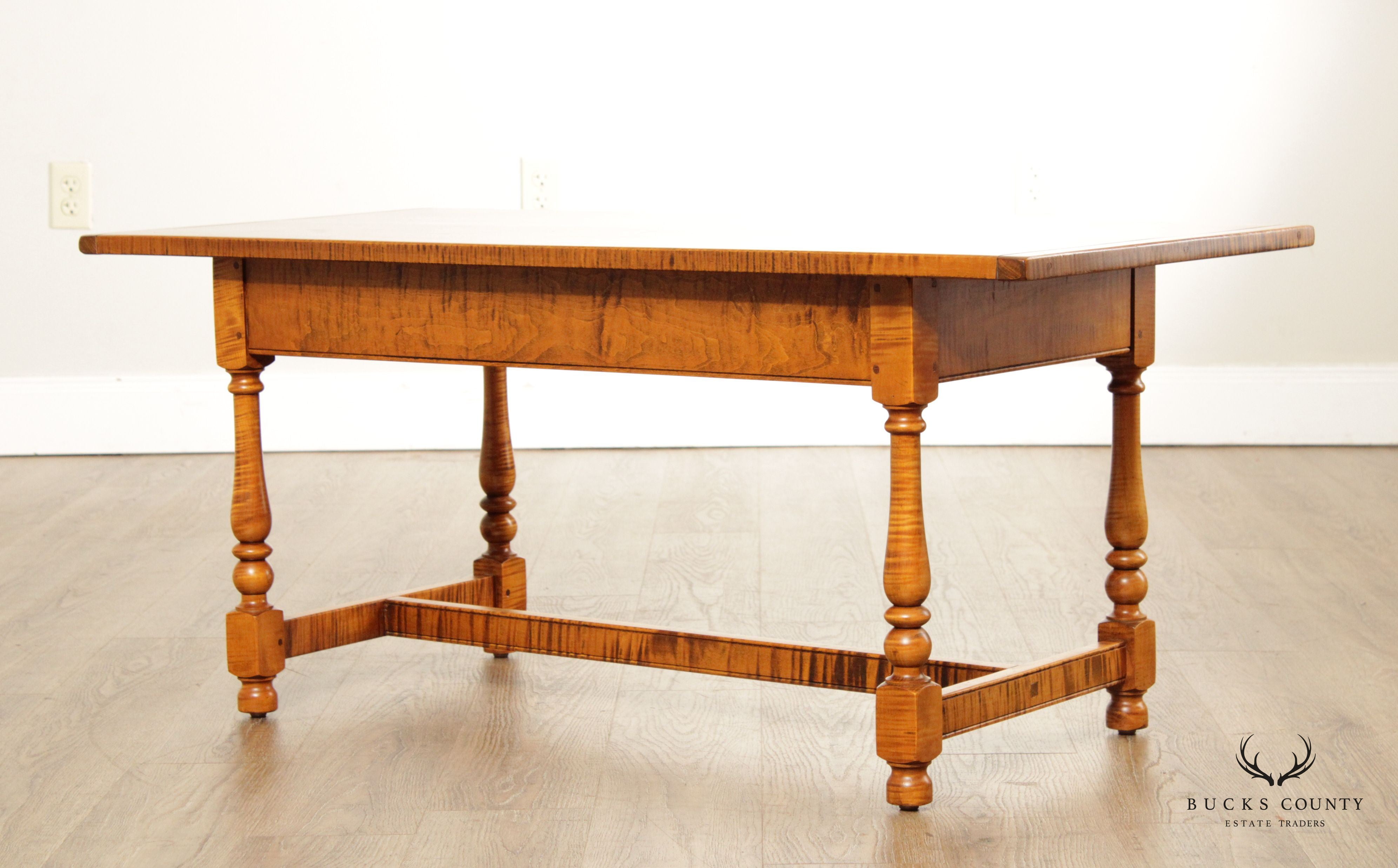 Oley Valley Early American Style Tiger Maple Coffee Table