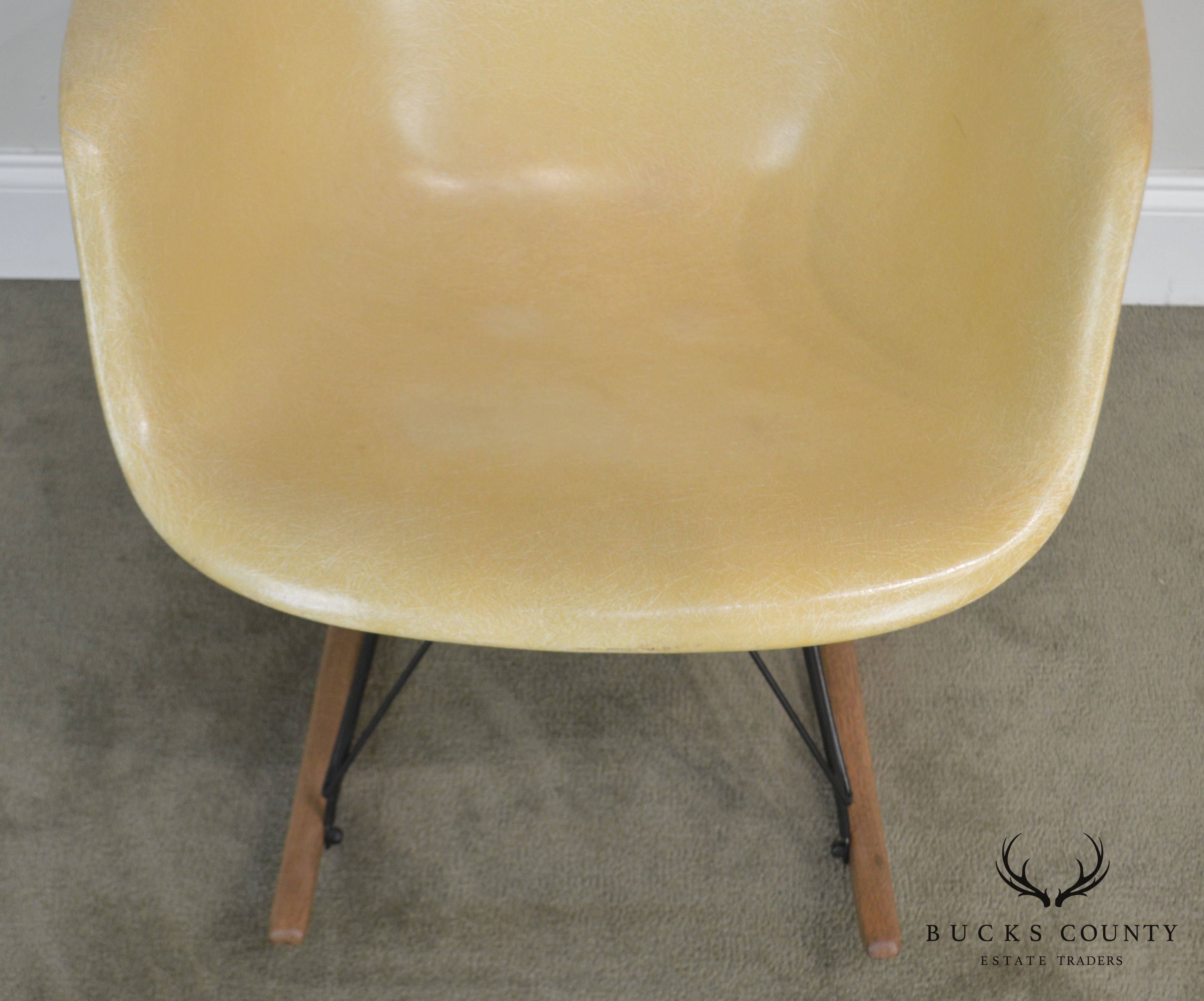 Herman Miller Charles and Ray Eames Fiberglass Shell Rocker