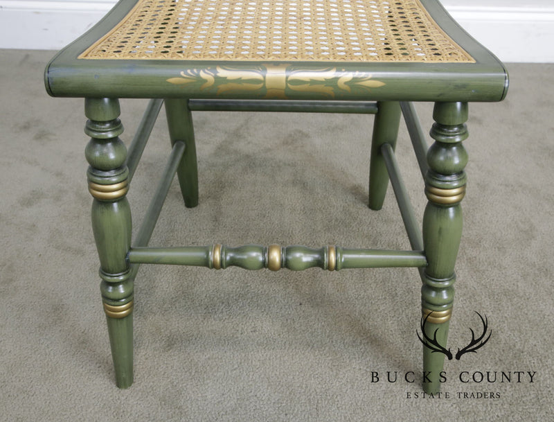 Hitchcock Green Painted "Andrew Jackson's Hermitage" Cane Seat Side Chair (B)