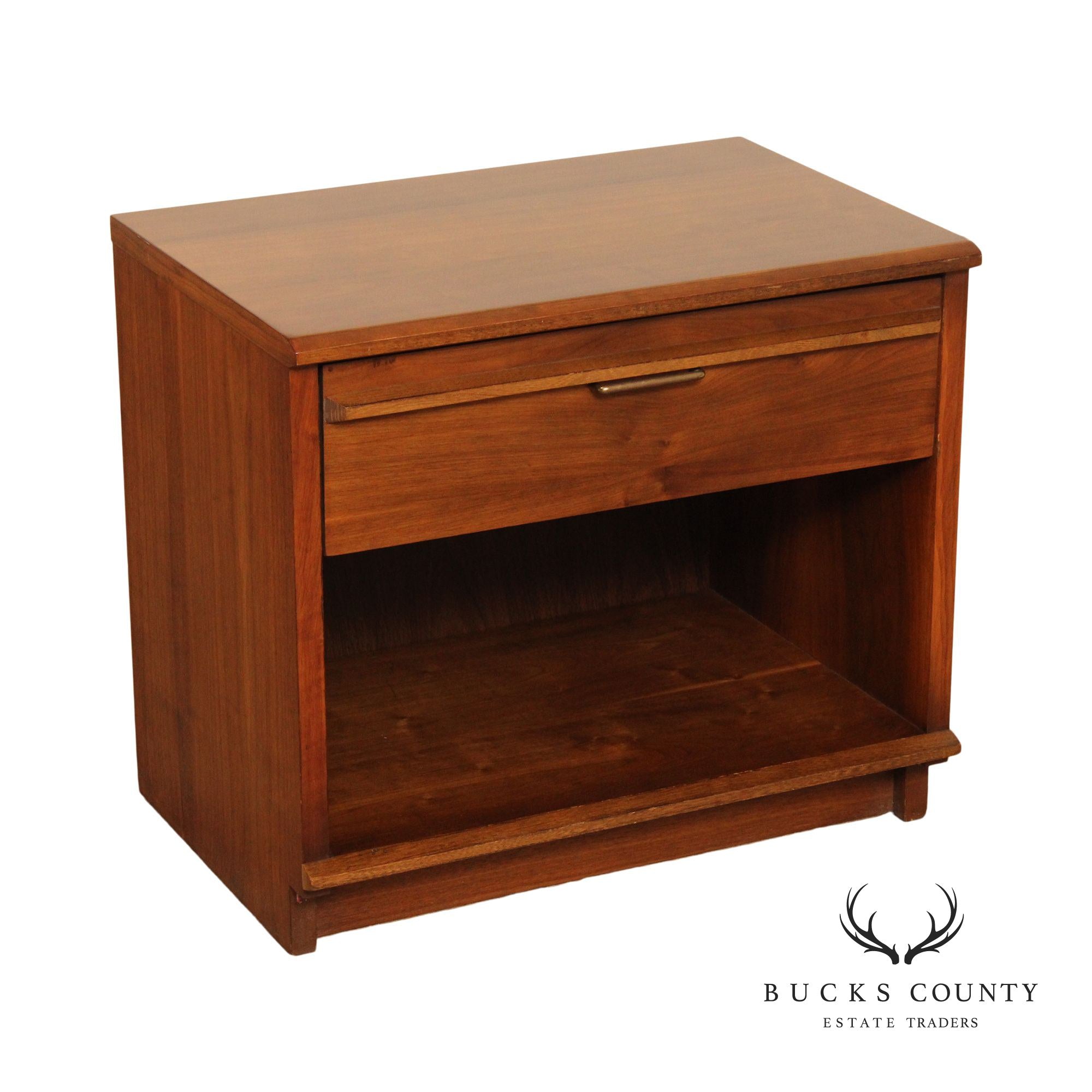 Lane Mid Century Modern Walnut Nightstand