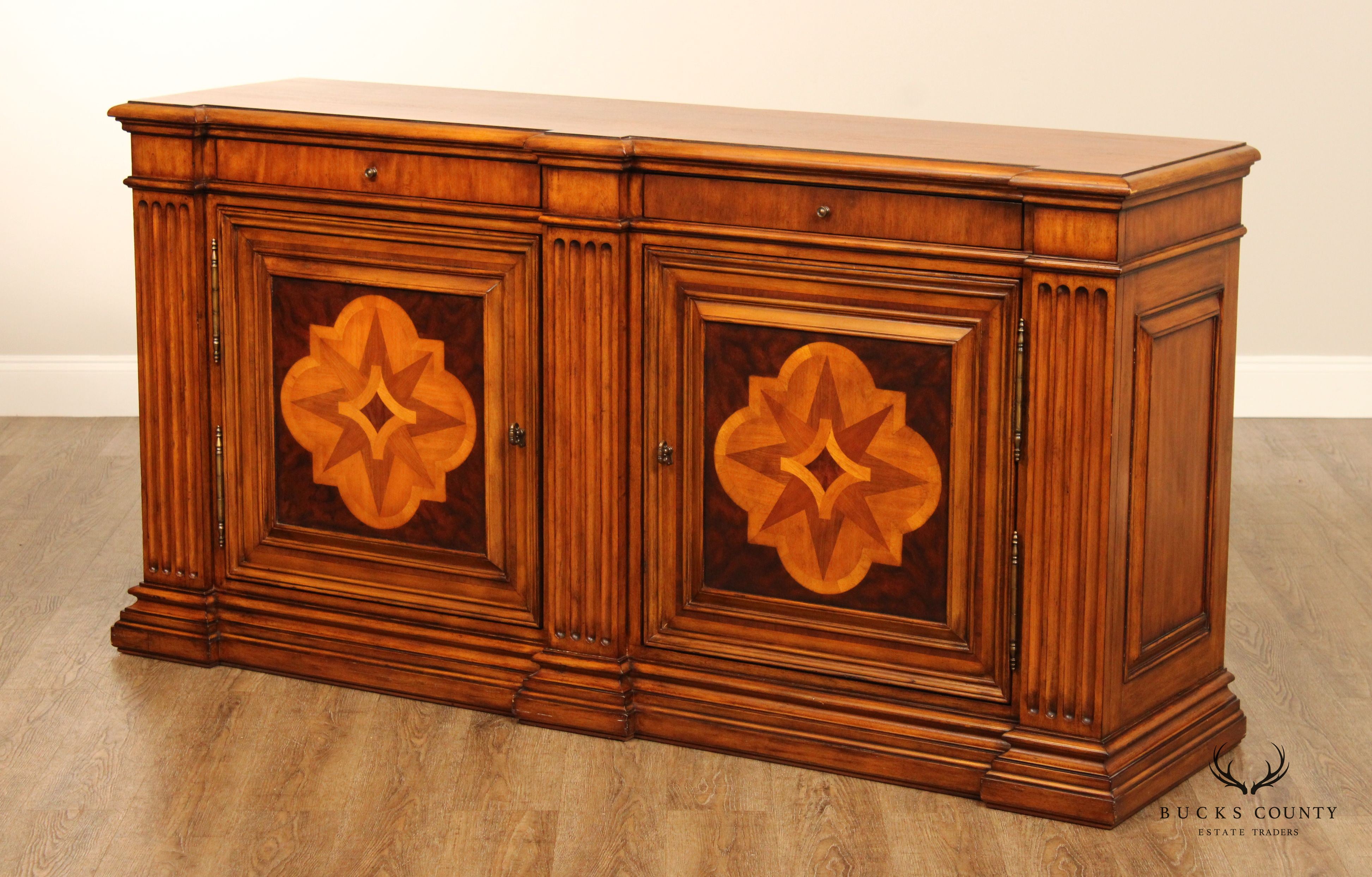 Ethan Allen 'Lombard' Marquetry Inlaid Sideboard