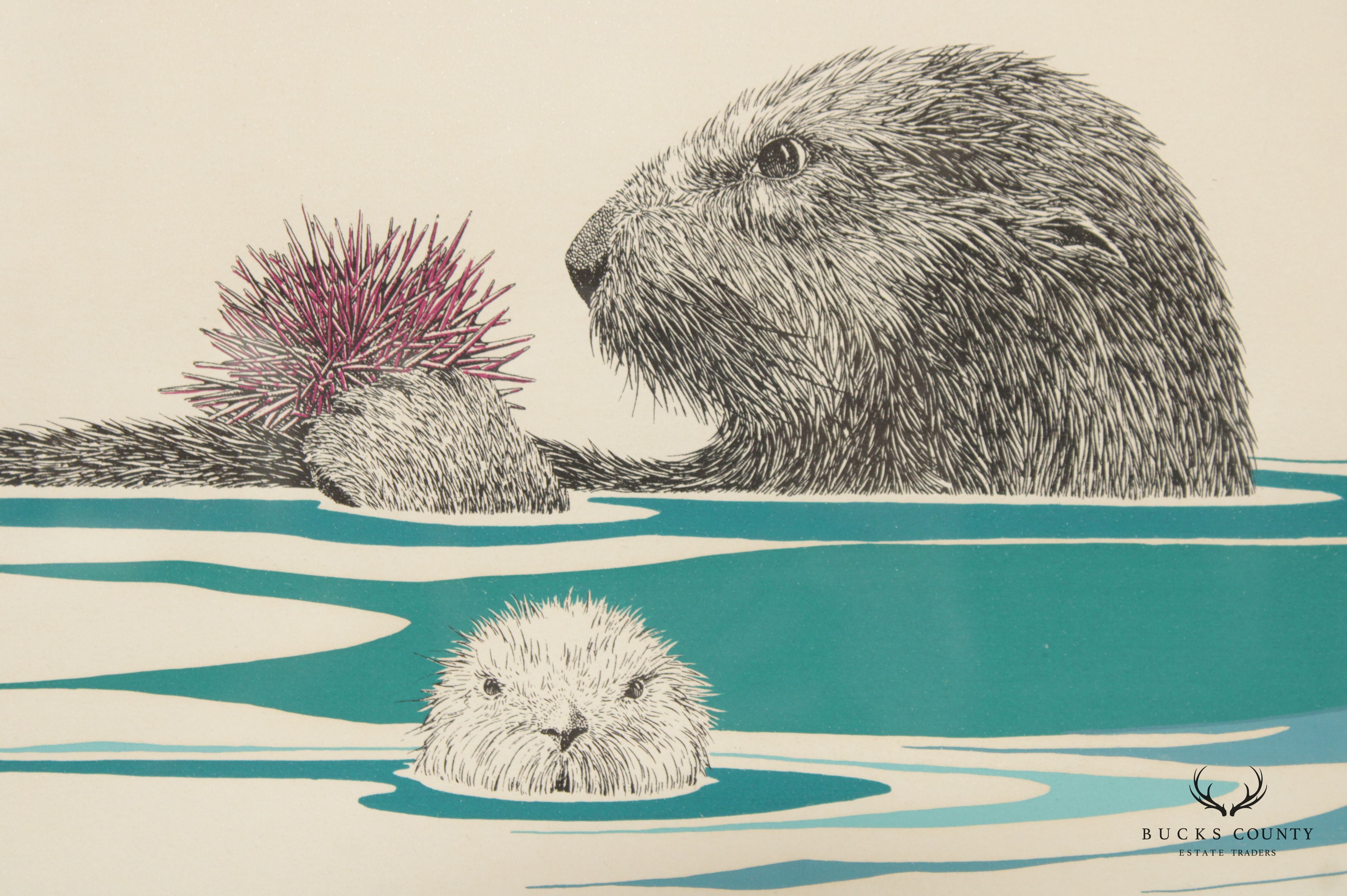 Peter Parnall "Sea Otter" Serigraph