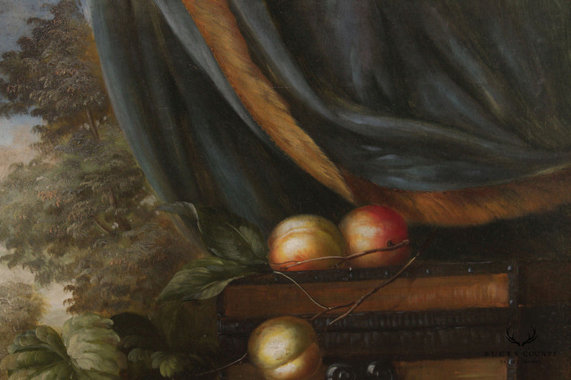 Fruit Still Life Original Oil Painting, Signed 'Schroter'