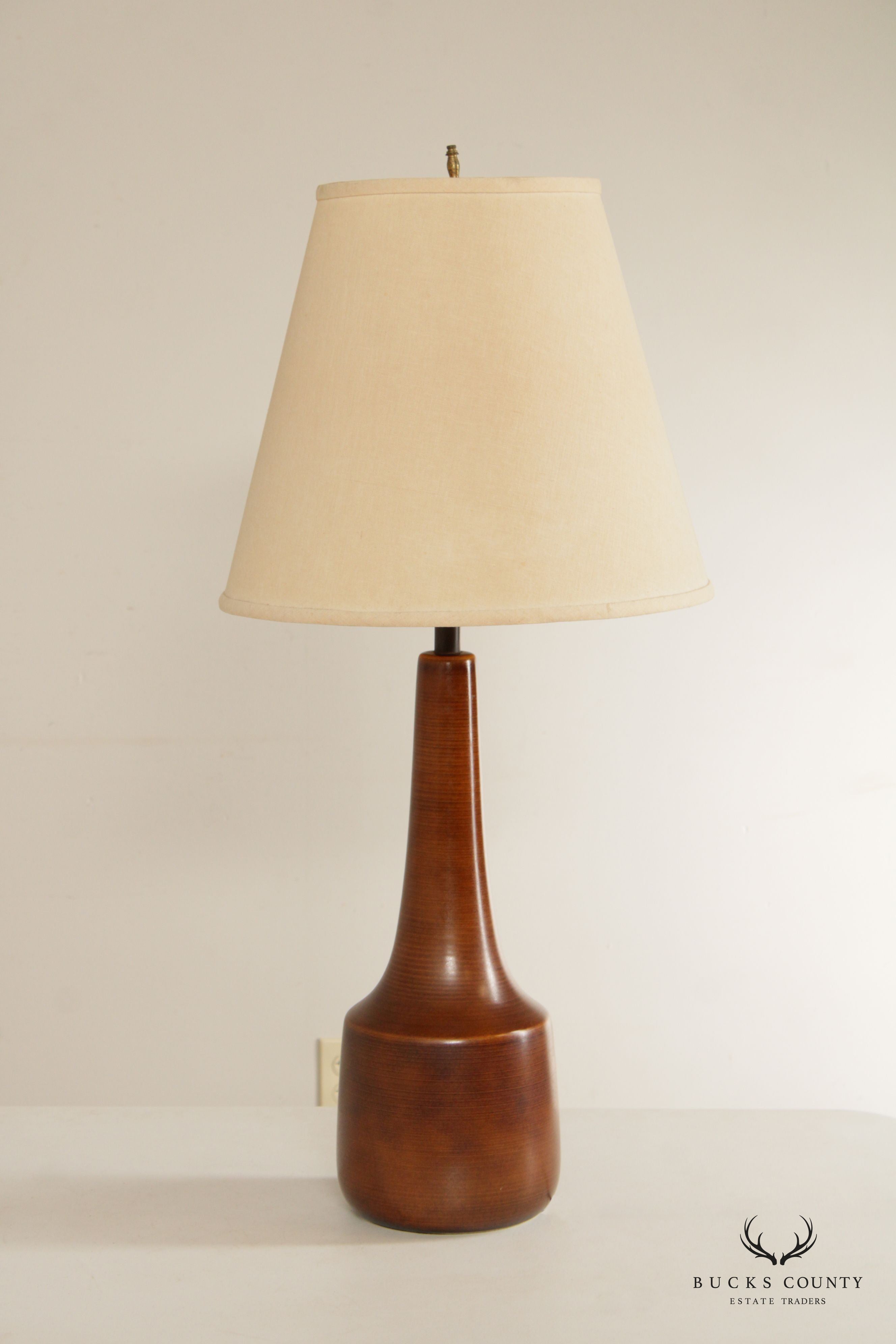 Mid Century Modern Ceramic Vasiform Table Lamp