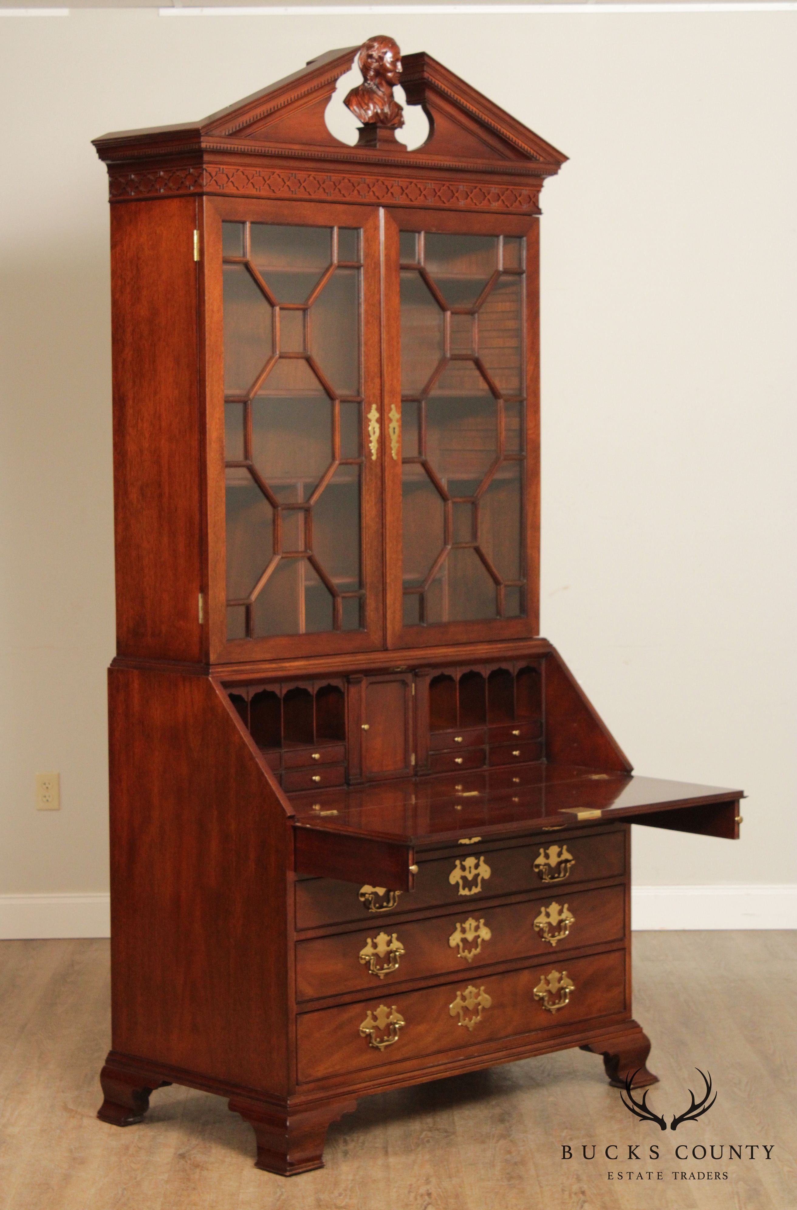 Kindel National Trust for Historic Preservation Collection Mahogany Secretary Desk