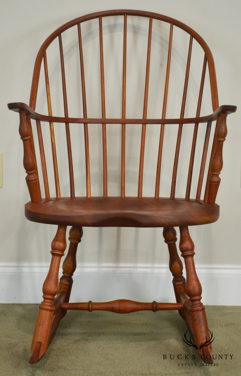 Martins Chair Shop Inc Bench MAde Solid Cherry Sackback Pair Windsor Rockers (C)