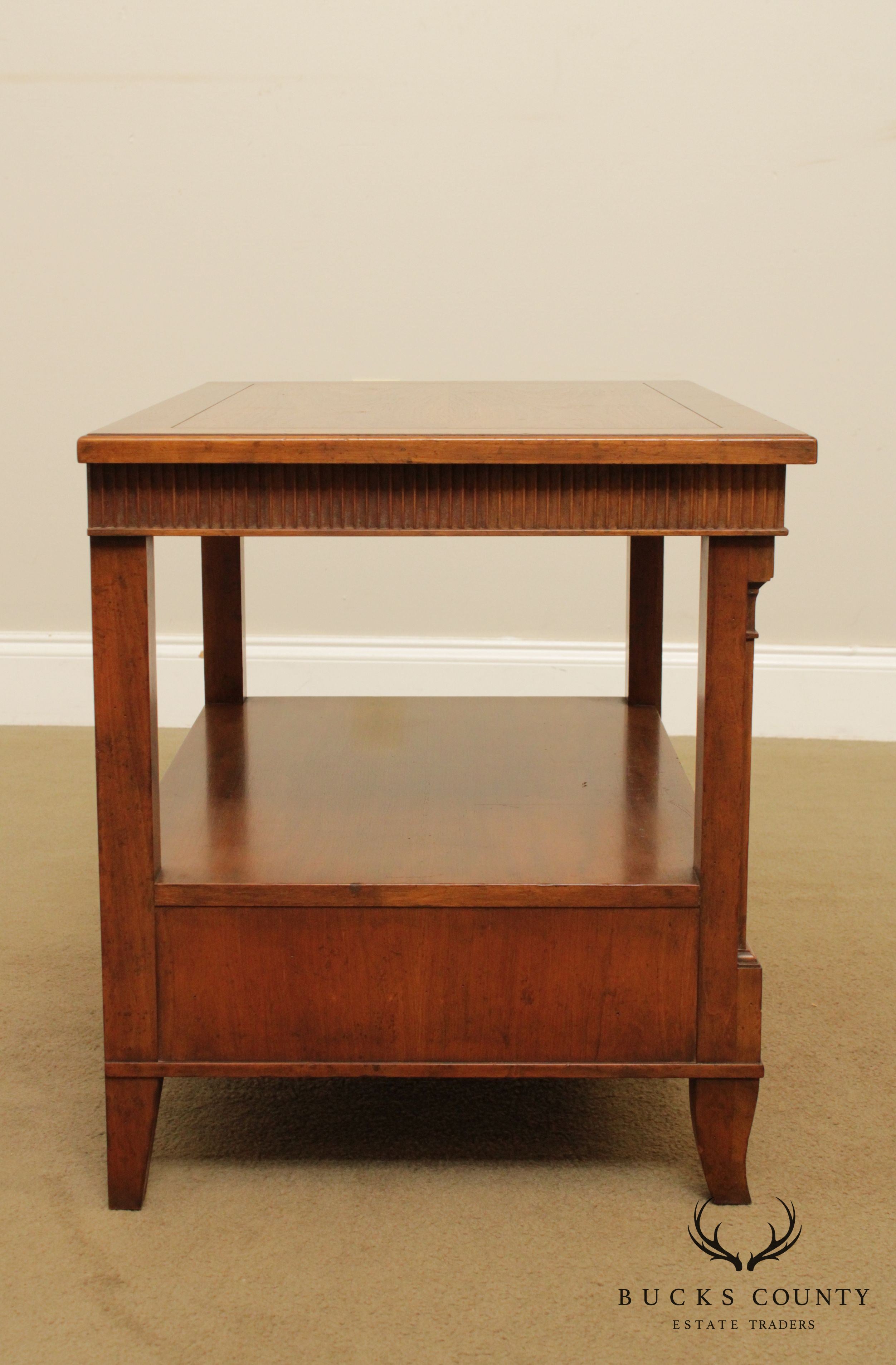 Baker Vintage Walnut French Empire Style Nightstand