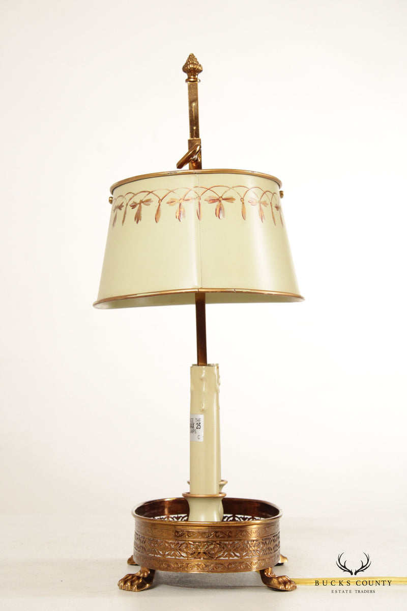 French Directoire Style Pair Bouillotte Table Lamps