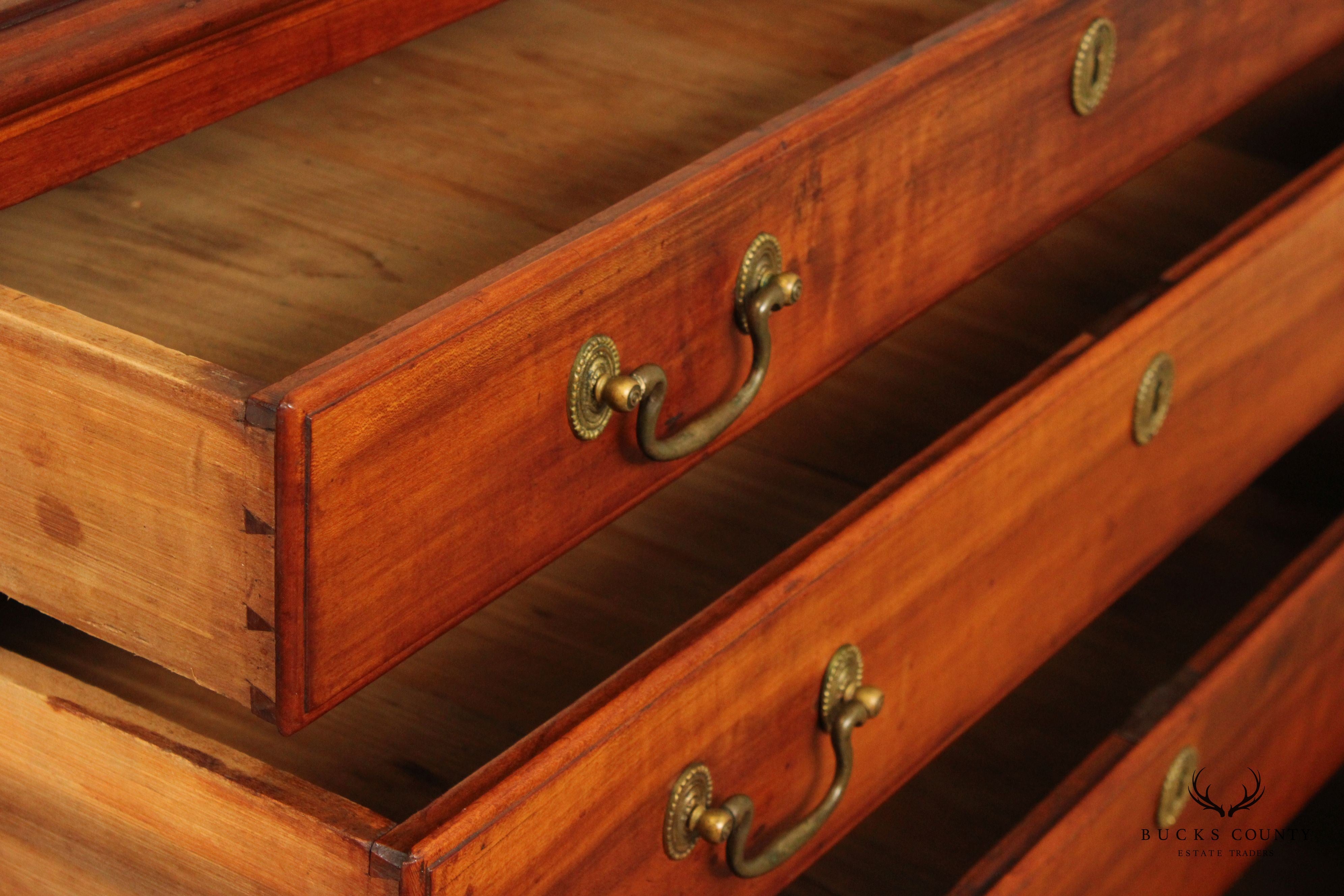 Antique Chippendale Cherry Chest of Drawers