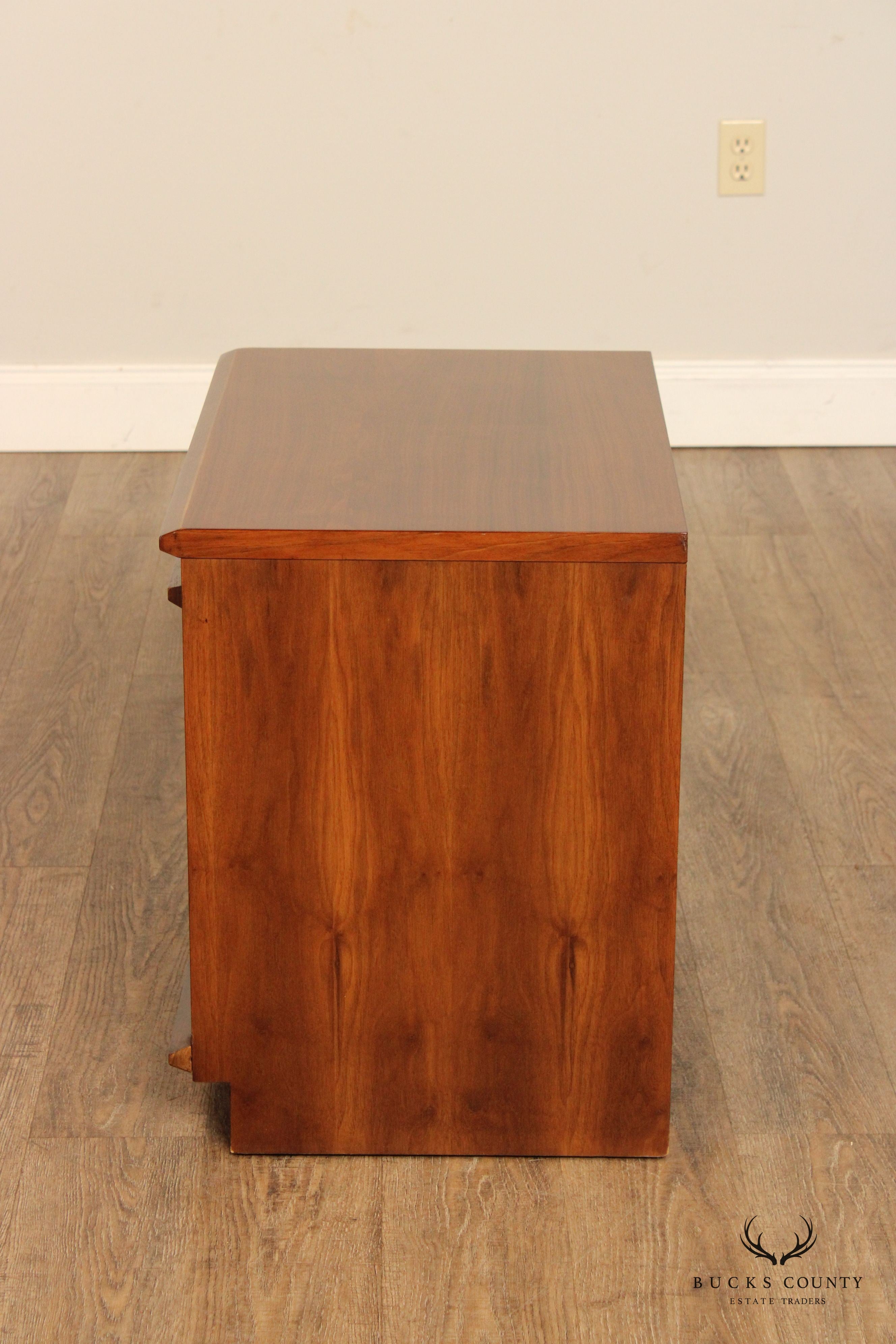 Lane Mid Century Modern Walnut Nightstand