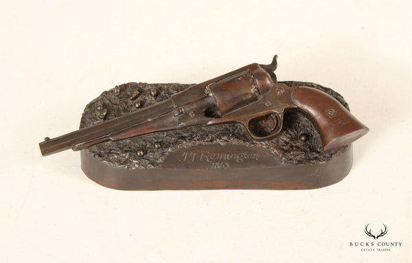 James Muir 'Remington .44' Gun Bronze Sculpture