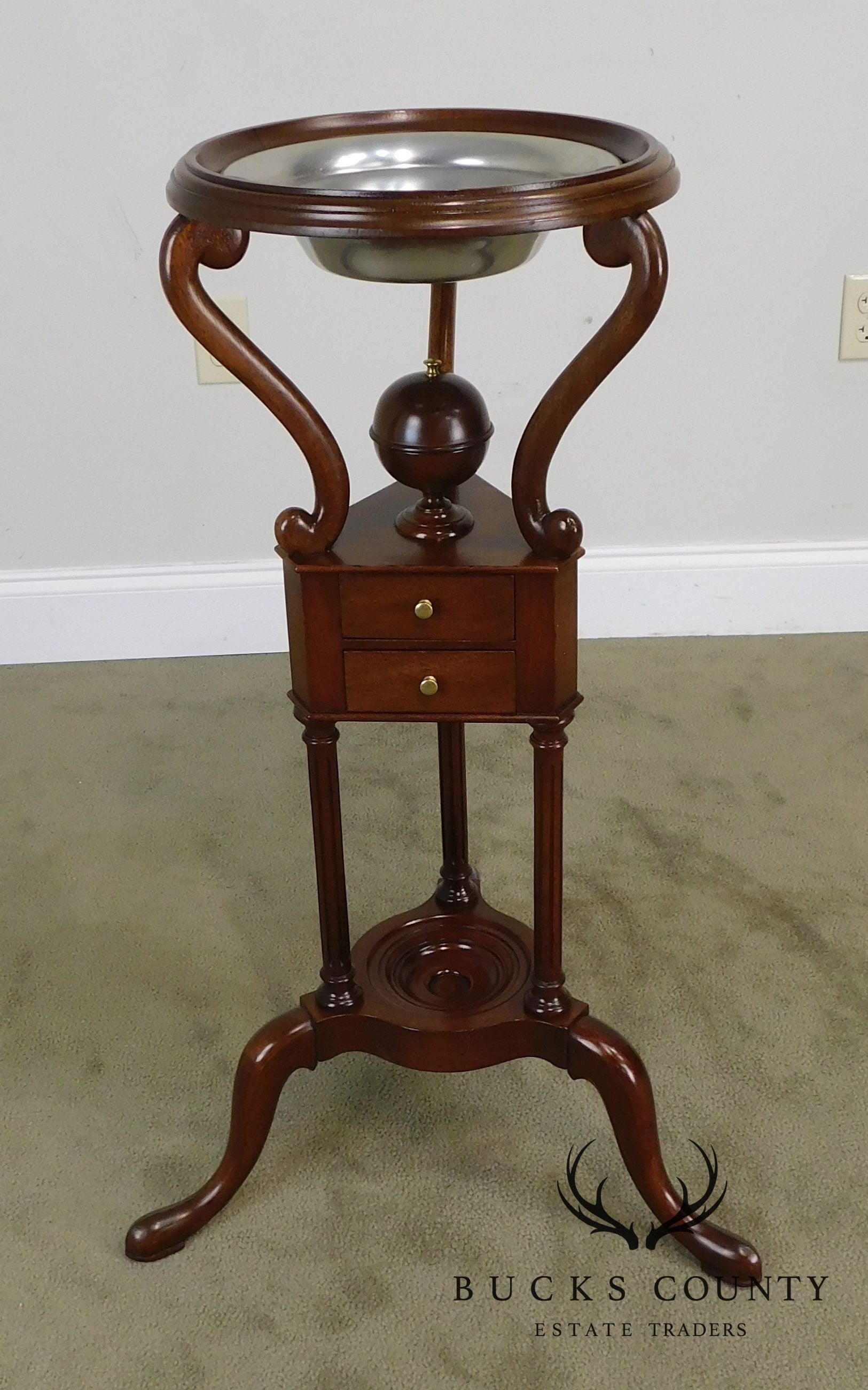 Biggs Thomas Jefferson Reproduction Georgian Mahogany Wig Stand No. 2090