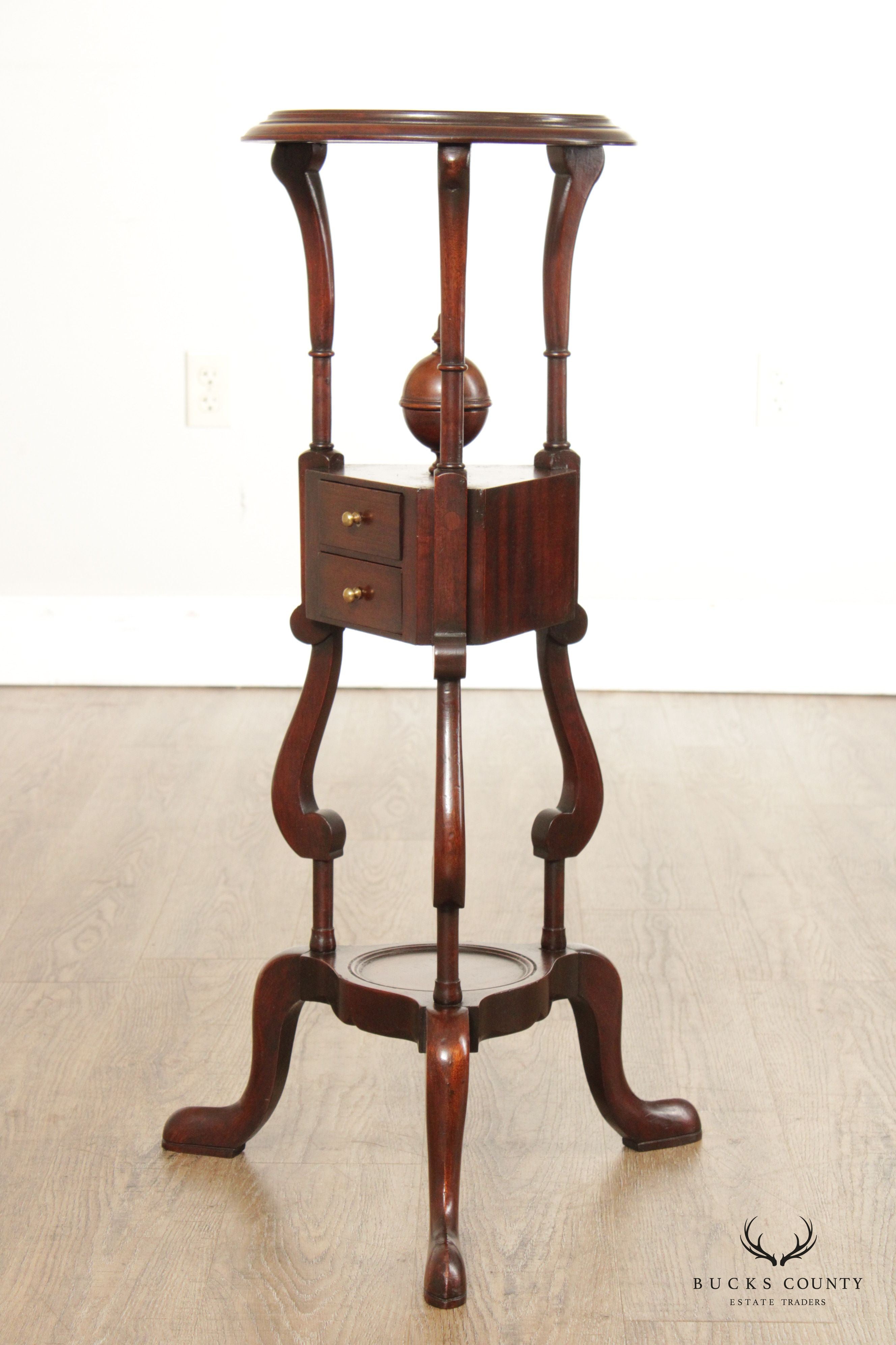 Antique English Georgian Mahogany Wig Stand