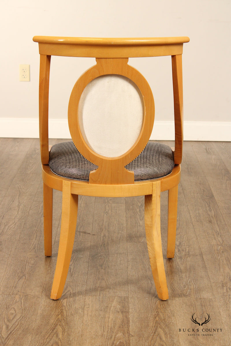 Biedermeier Style Quality Vintage Set Of Four Dining Chairs