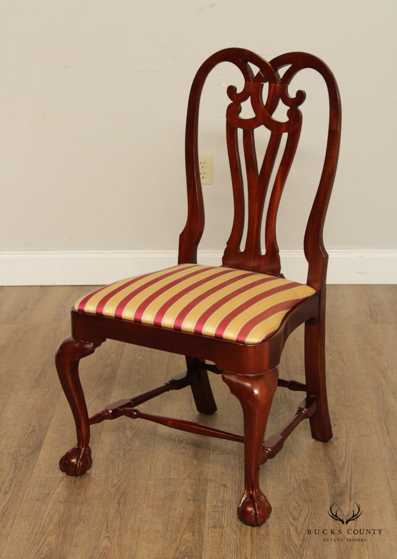 Chippendale Style Set of 8 Mahogany Ball and Claw Dining Chairs