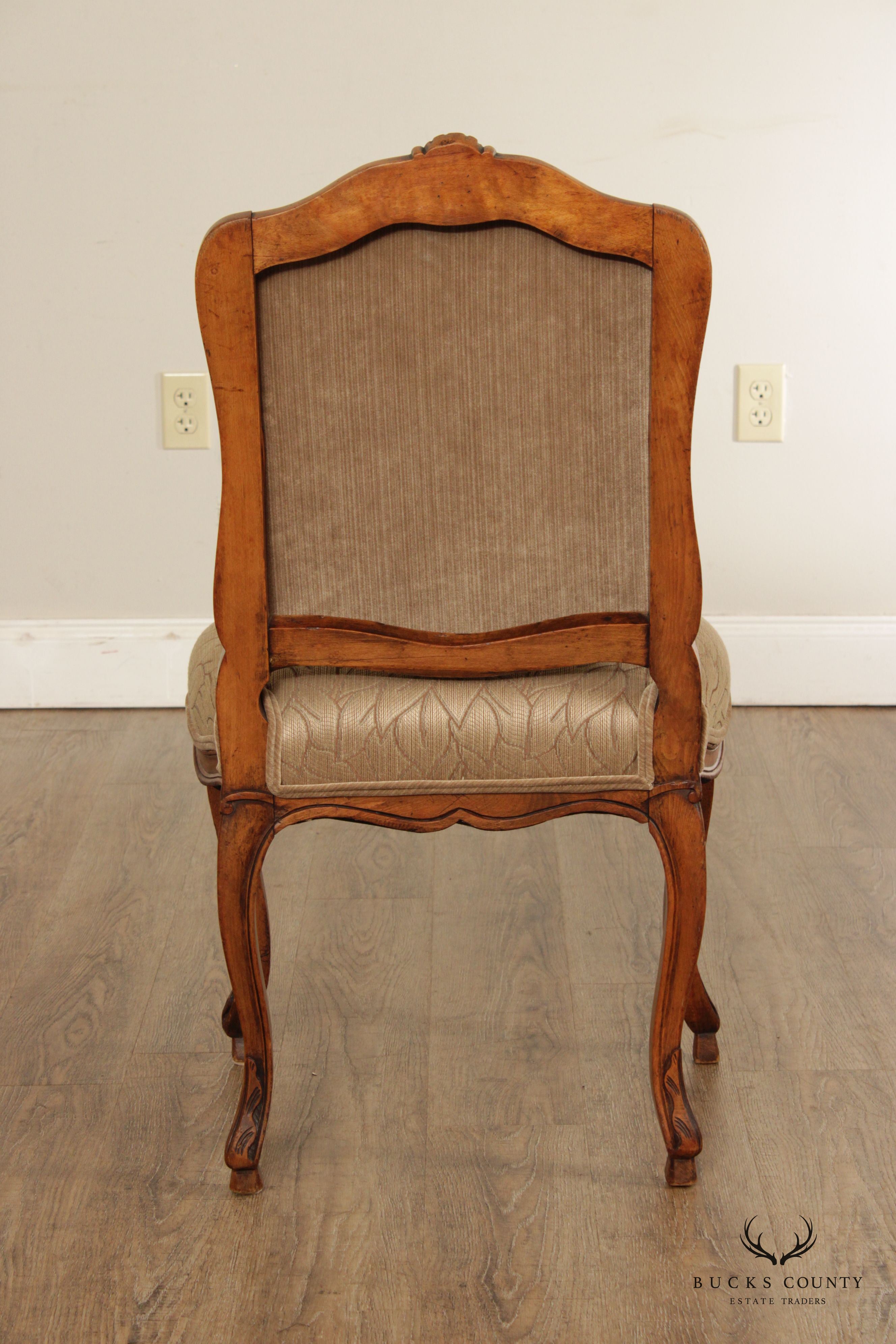 Quality French Louis XV Style Custom Upholstered Side Chair