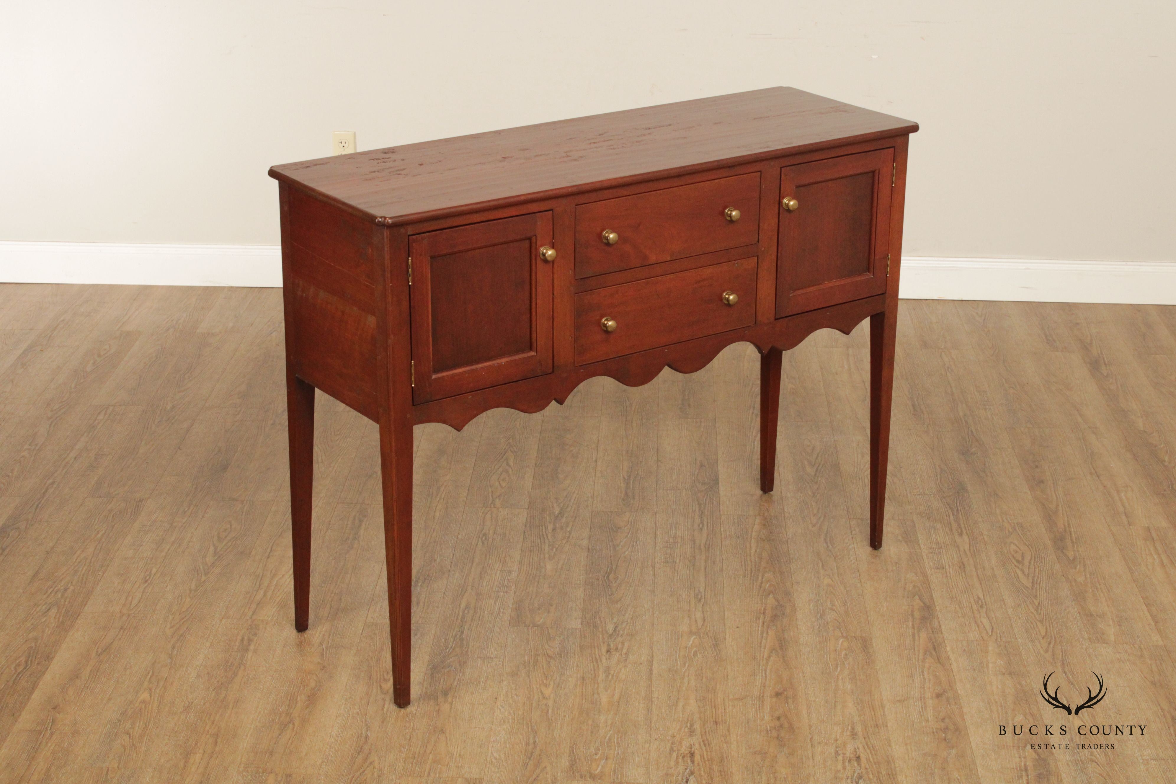 Early American Style Custom Quality Cherry Sideboard Server