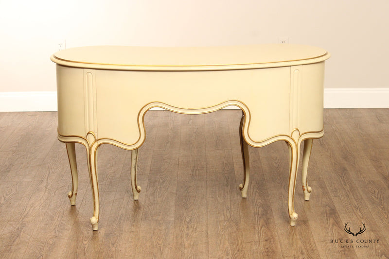 Drexel 'Touraine' French Provincial Style Kidney Form Writing Desk Or Vanity