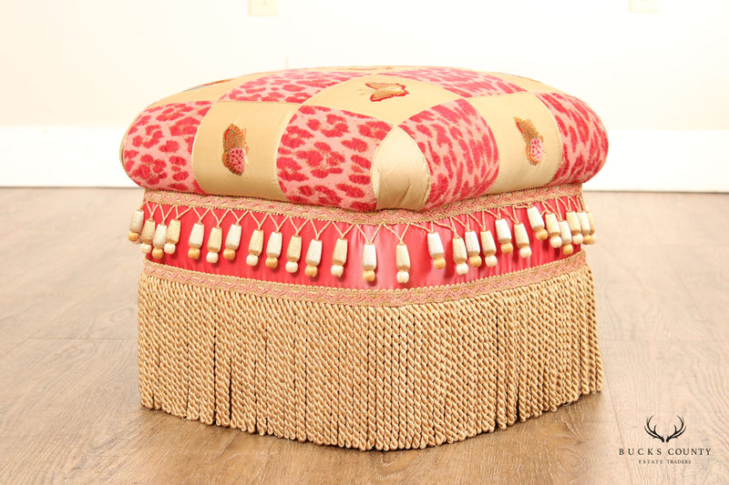 Decorator Custom Upholstered Ottoman Footstool