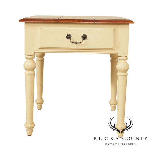 Ethan Allen Country Crossings Painted Maple End Table