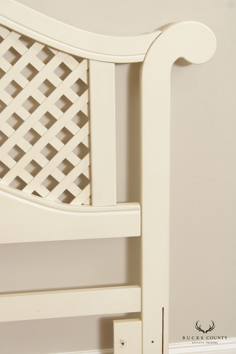 French Provincial Style Queen Size Trellis Headboard