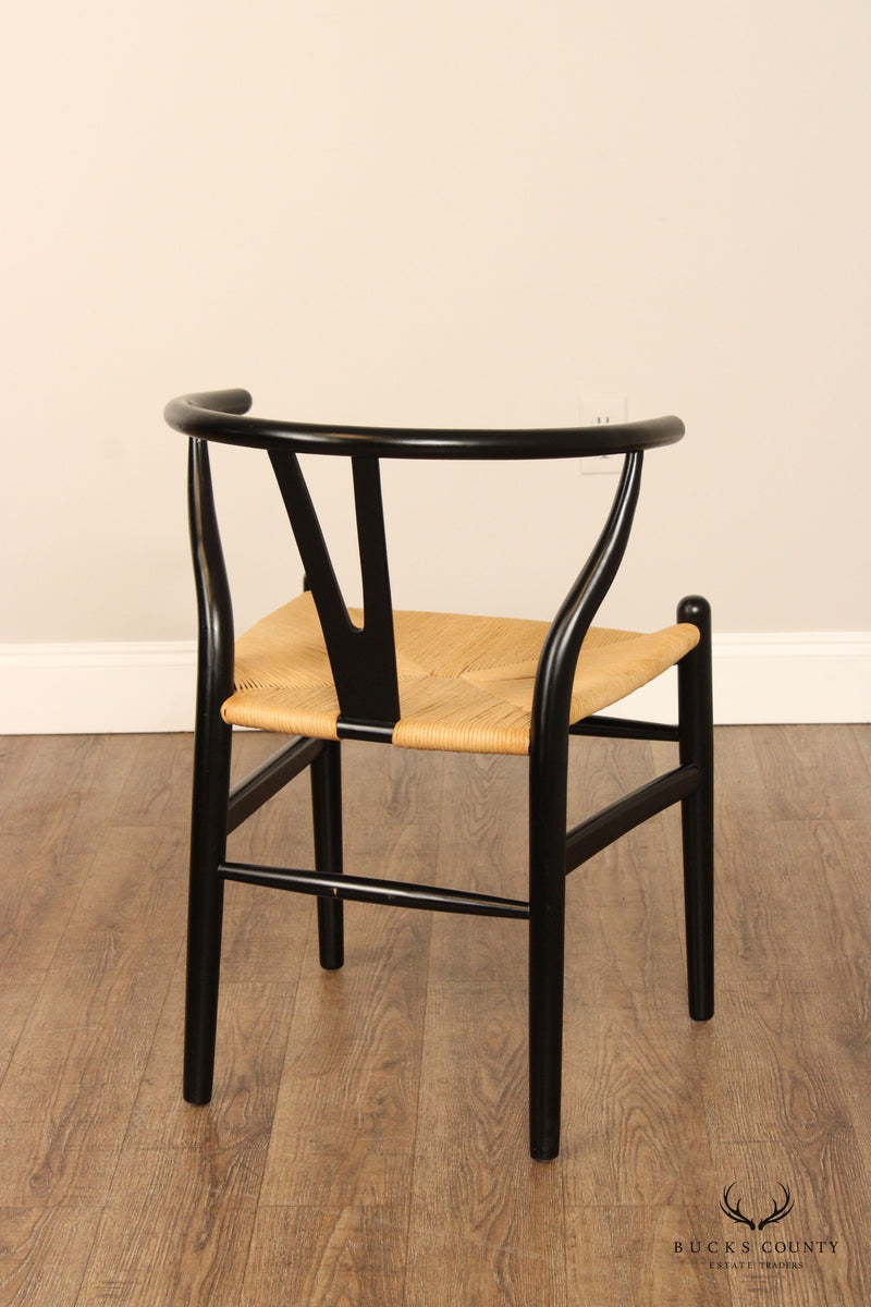 Mid Century Modern Style Set Four Wishbone Dining Chairs