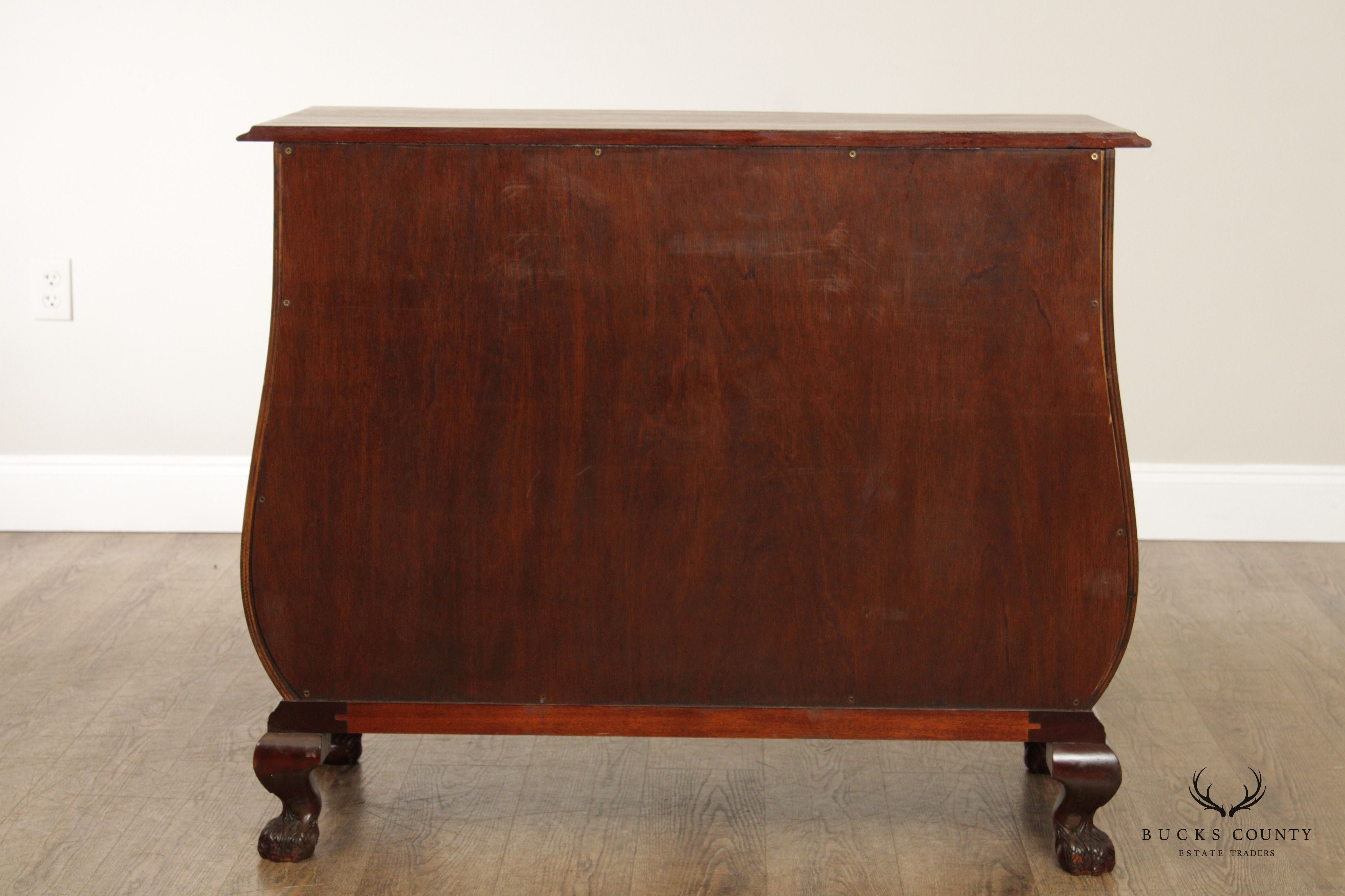 Century Sutton Collection Chippendale Style Mahogany Bombe Chest