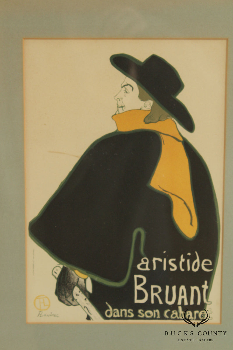 Henri de Toulouse-Lautrec Fine Art Print "Aristide Bruant" Framed