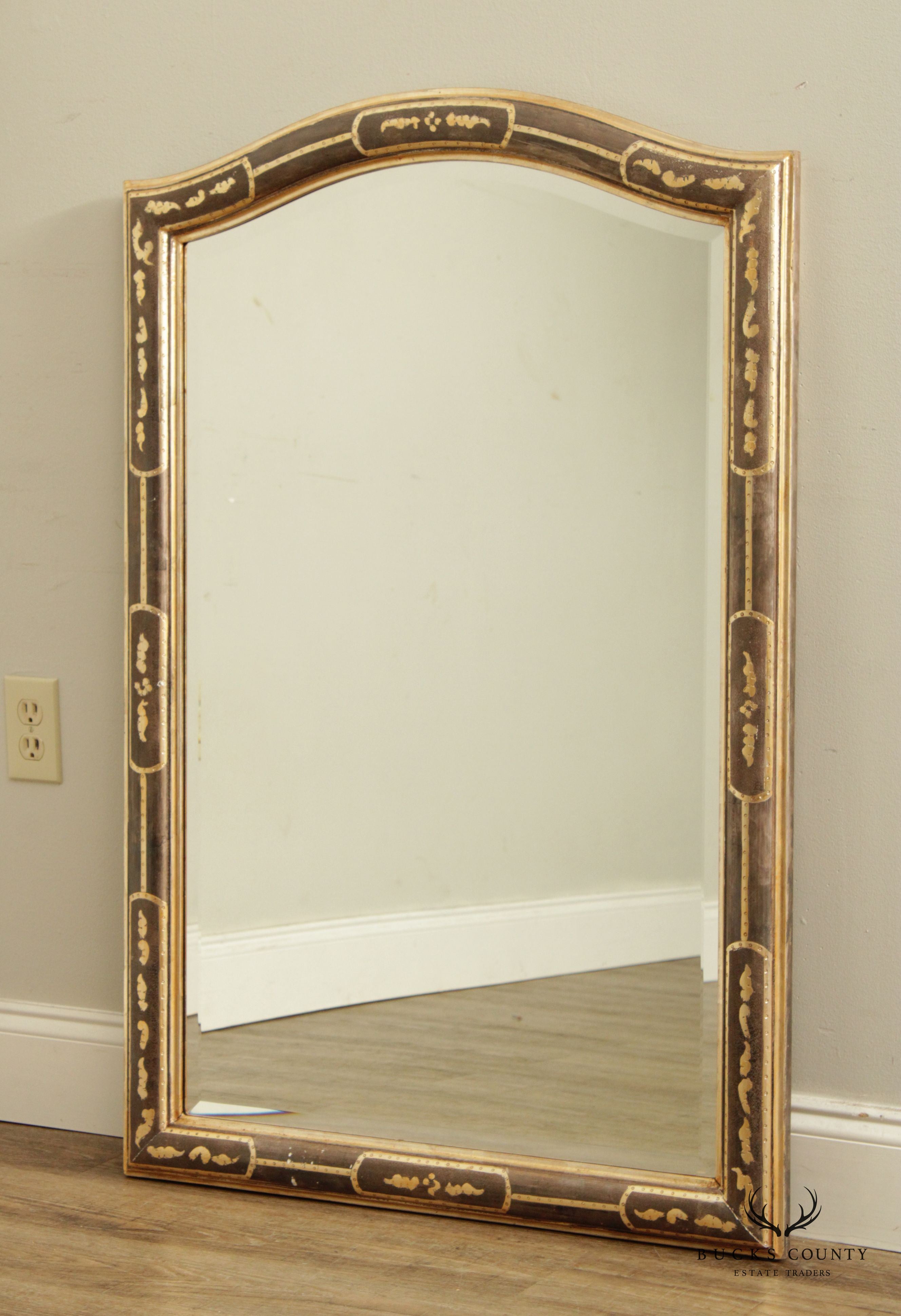 LaBarge Italian Hollywood Regency Beveled Wall Mirror