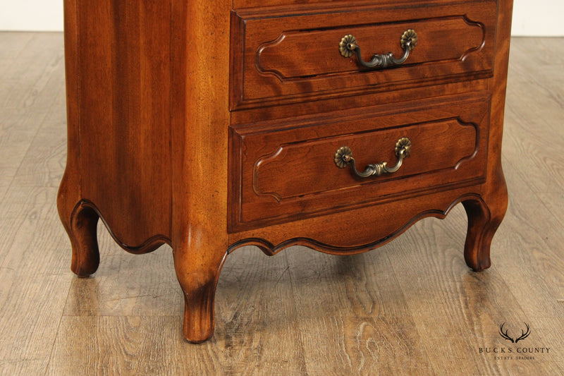 Ethan Allen French Louis XV Style Three Drawer Nightstand