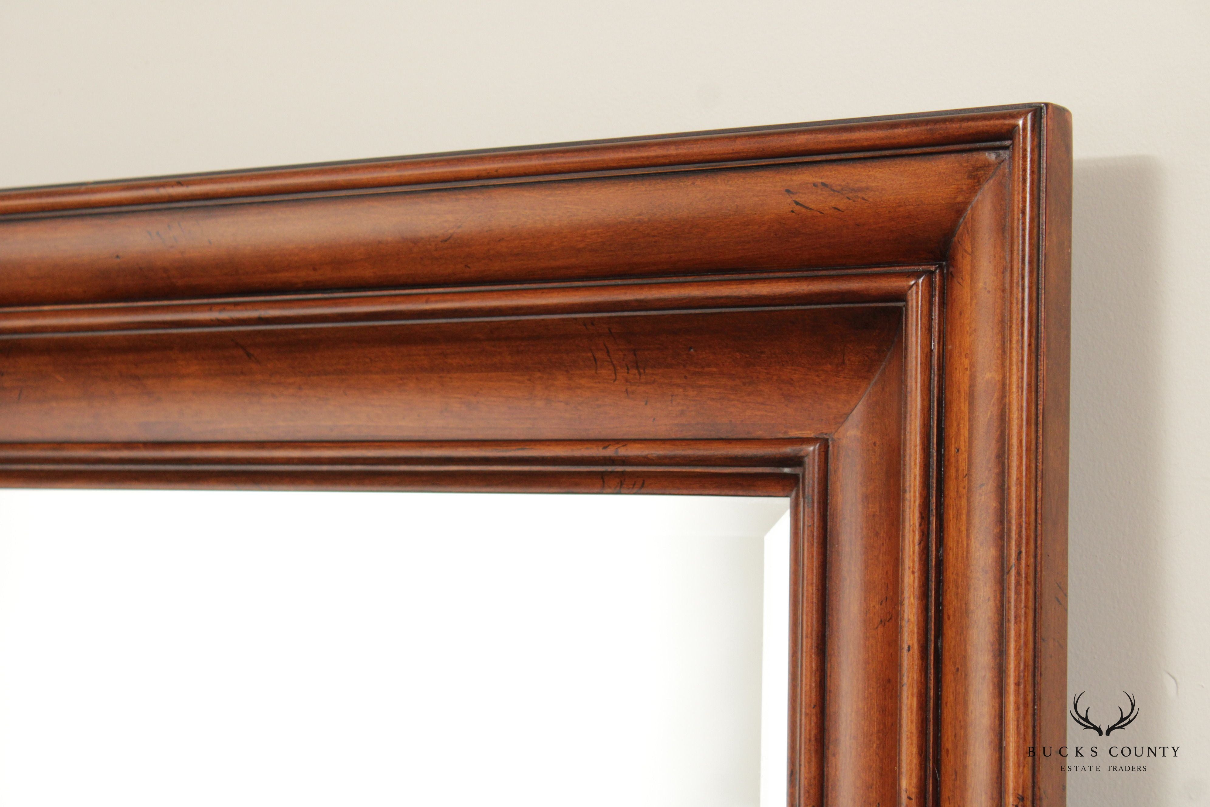 Traditional Carved Cherry Ogee Frame Wall Mirror