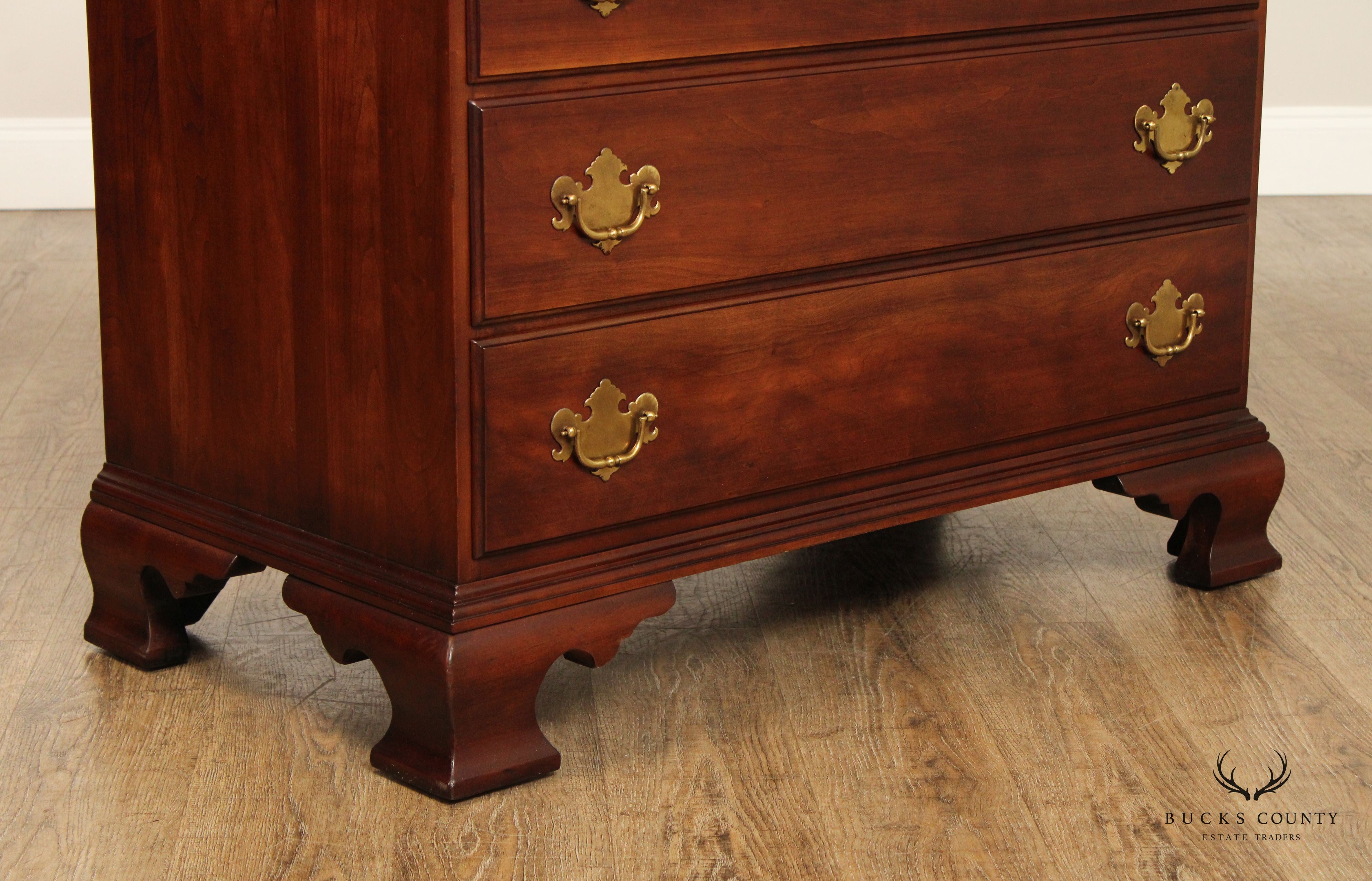 Statton Vintage Solid Cherry Chippendale Style Tall Chest