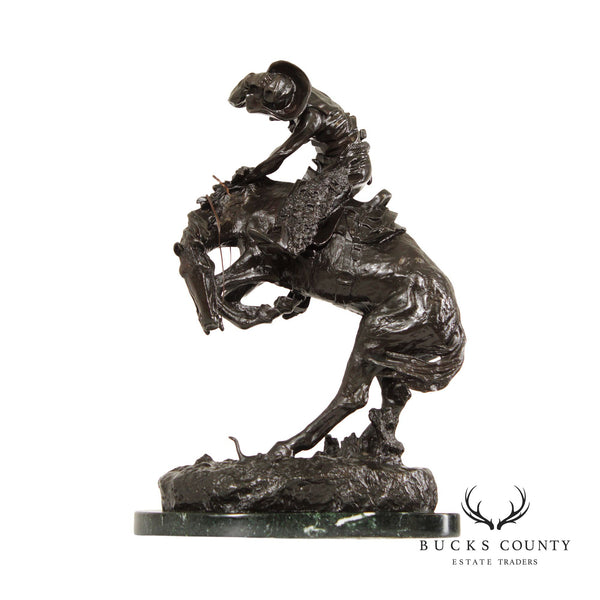 Frederick Remington Rattlesnake Bronze Sculpture