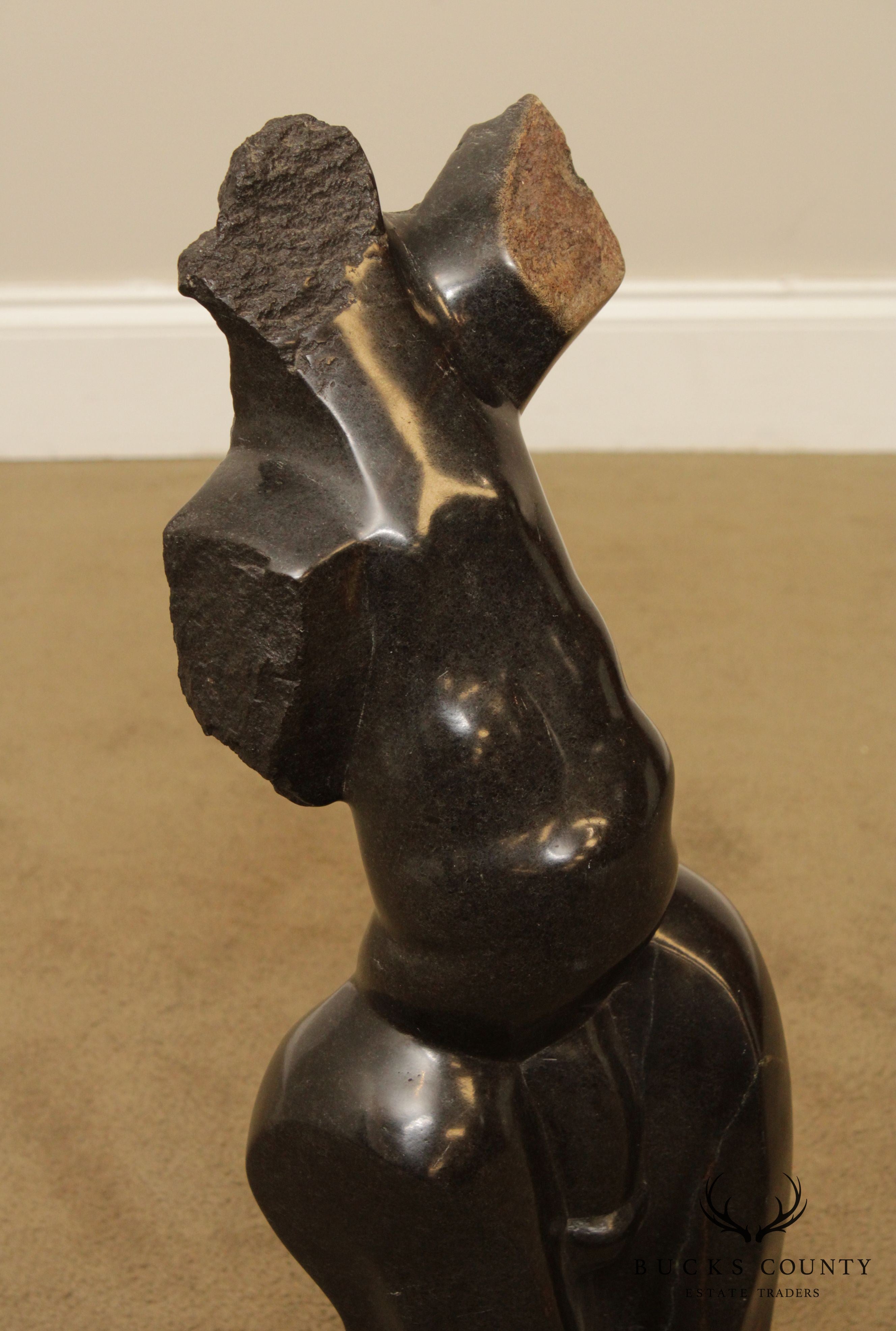 Dawson Chivizhe Abstract Form Shona Stone Sculpture