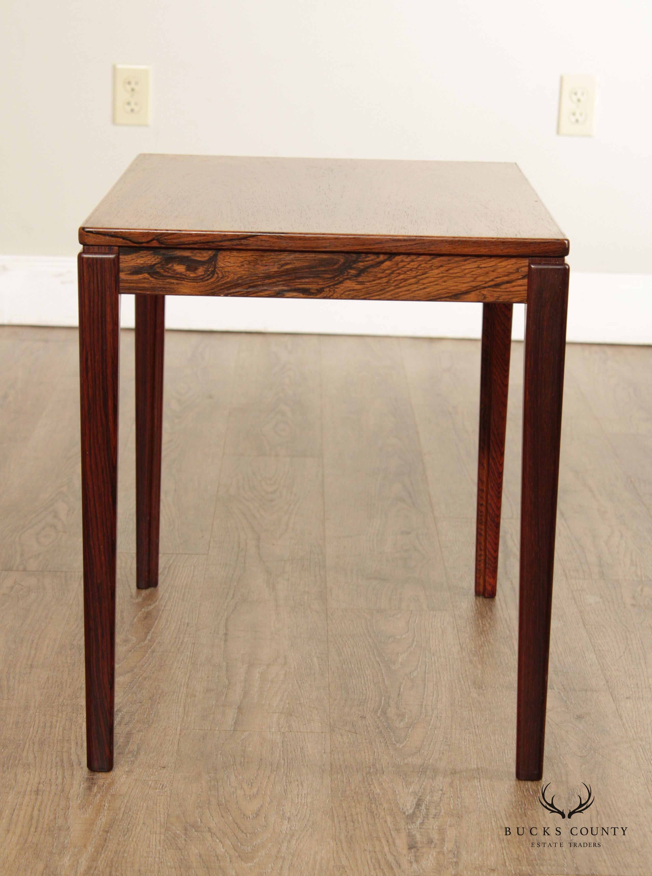 Ulferts Møbler Mid Century Modern Swedish Rosewood Accent Table