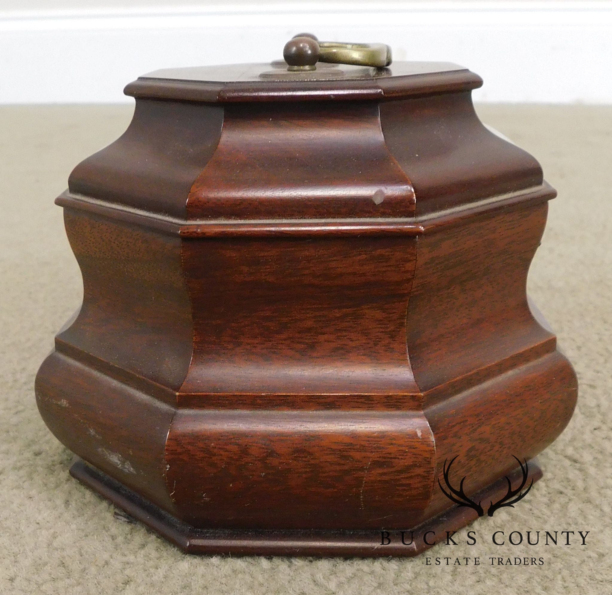 Set of 2 Colonial Williamsburg Octagonal Tea Caddies