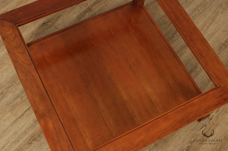 Stickley Arts & Crafts Style Cherry Square Cocktail Table
