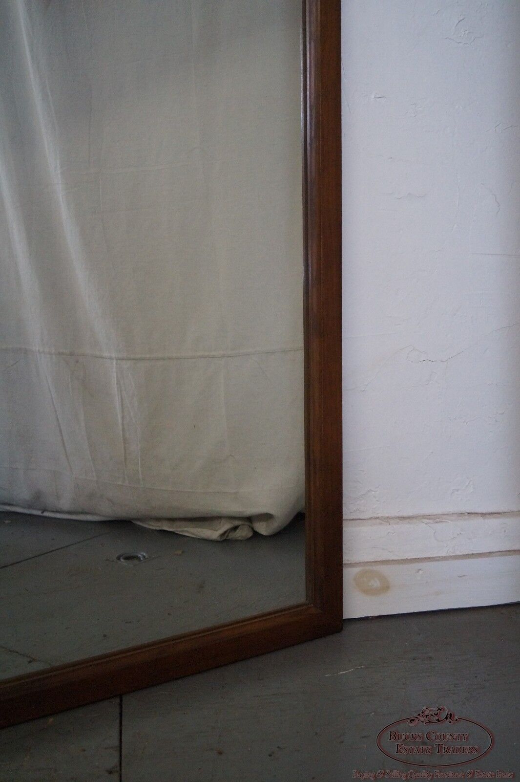 Mid Century Modern Walnut Rectangular Wall Mirror