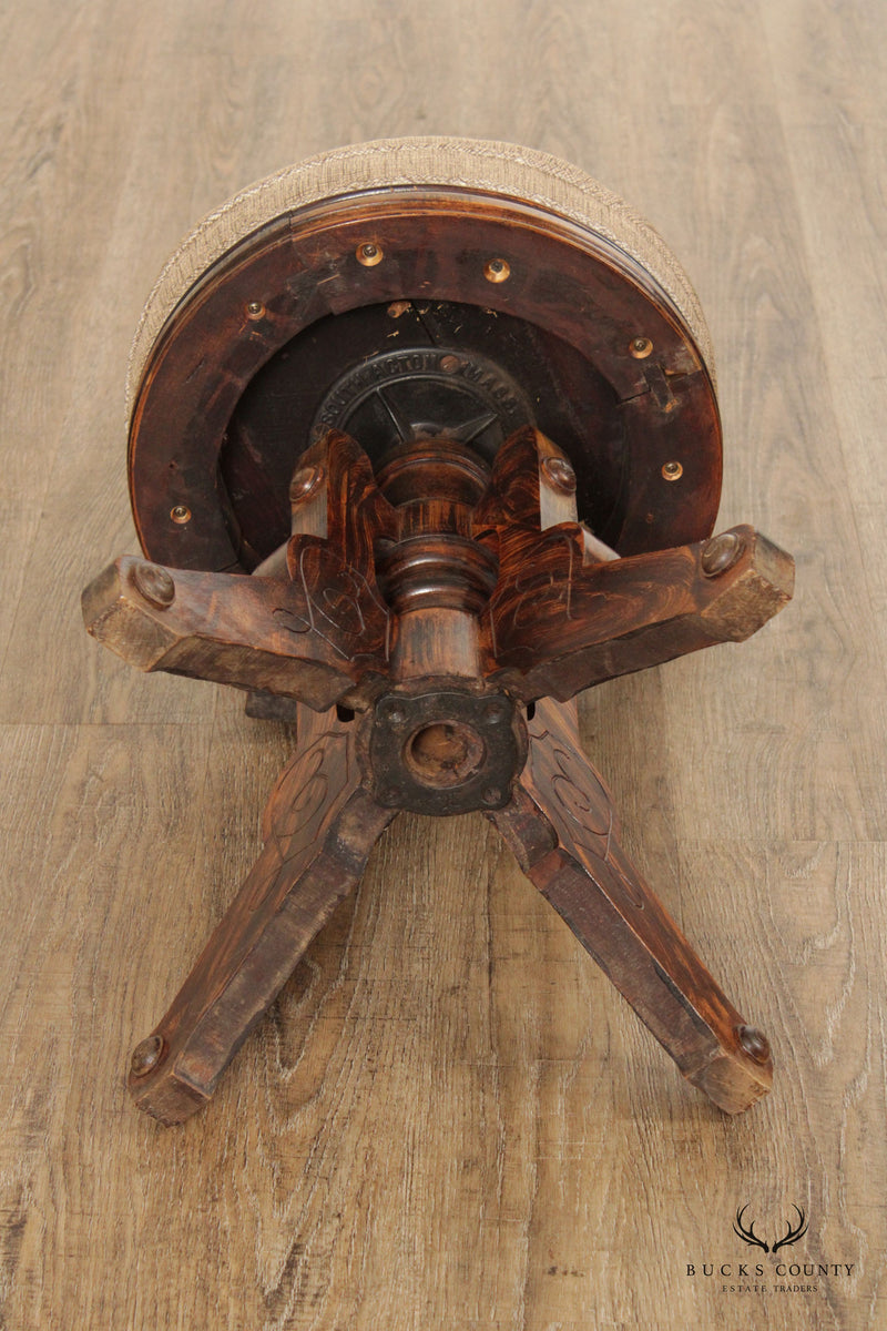Antique Victorian Swivel Stool