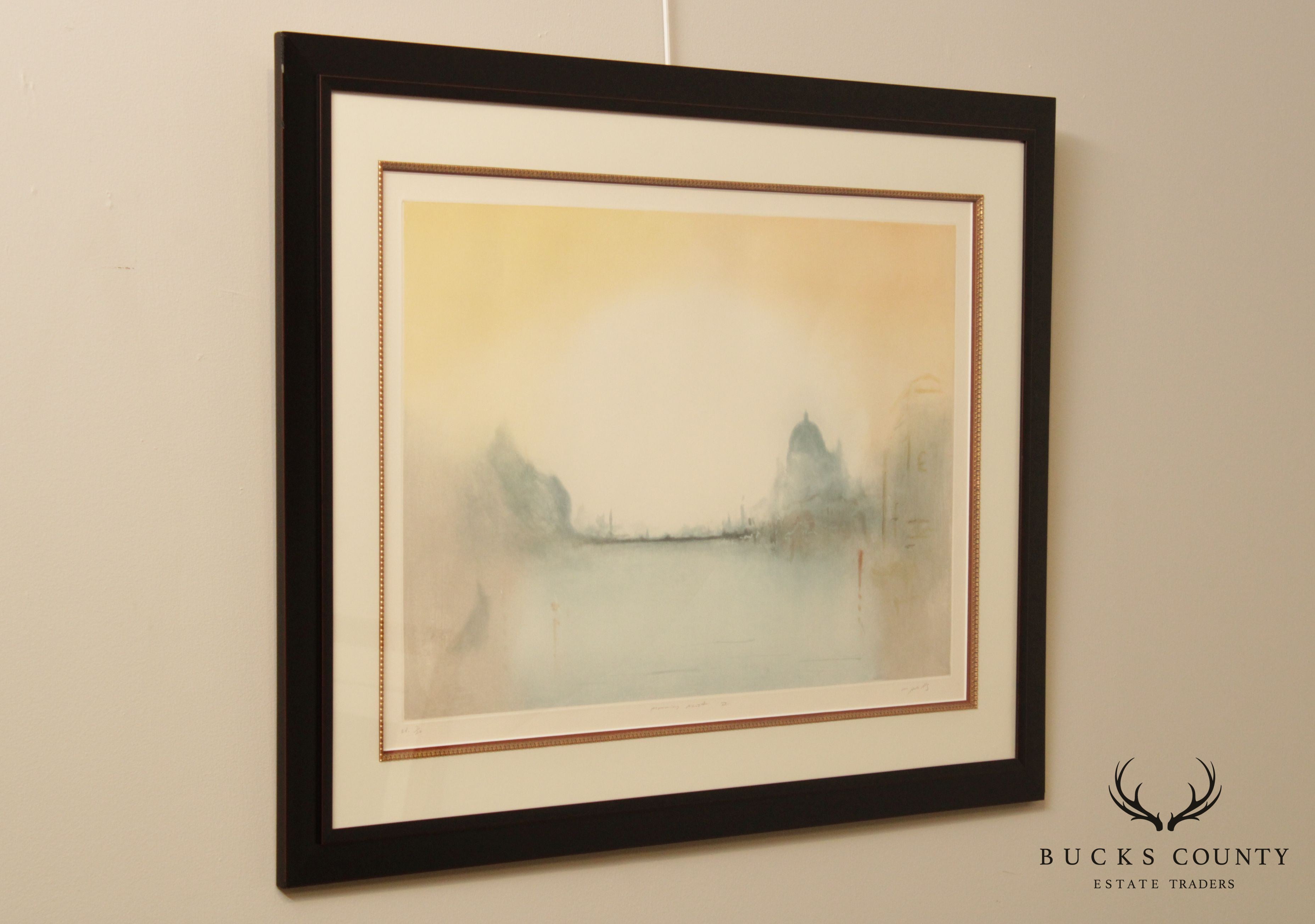 M. J. Wells, 'Morning Mist II' Artist Proof Aquatint