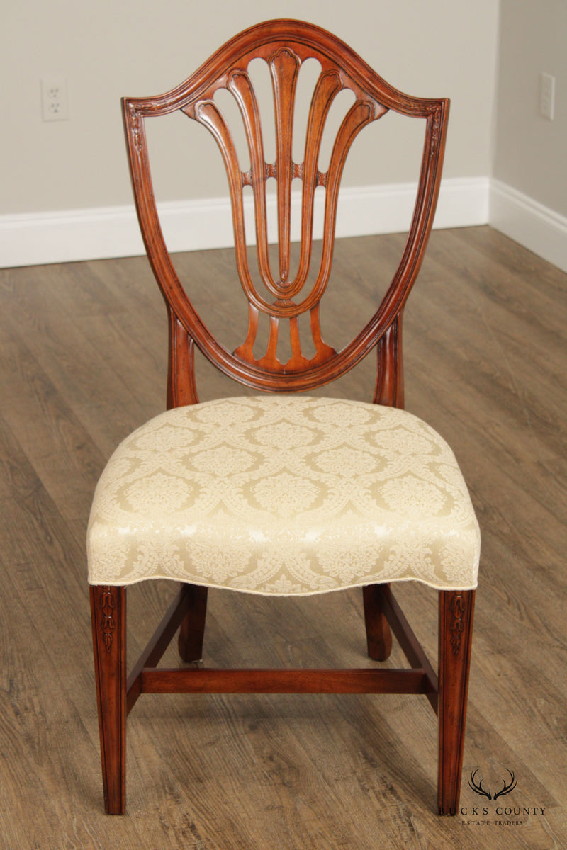 Millender Furniture Hepplewhite Style Set of Eight Mahogany Dining Chairs