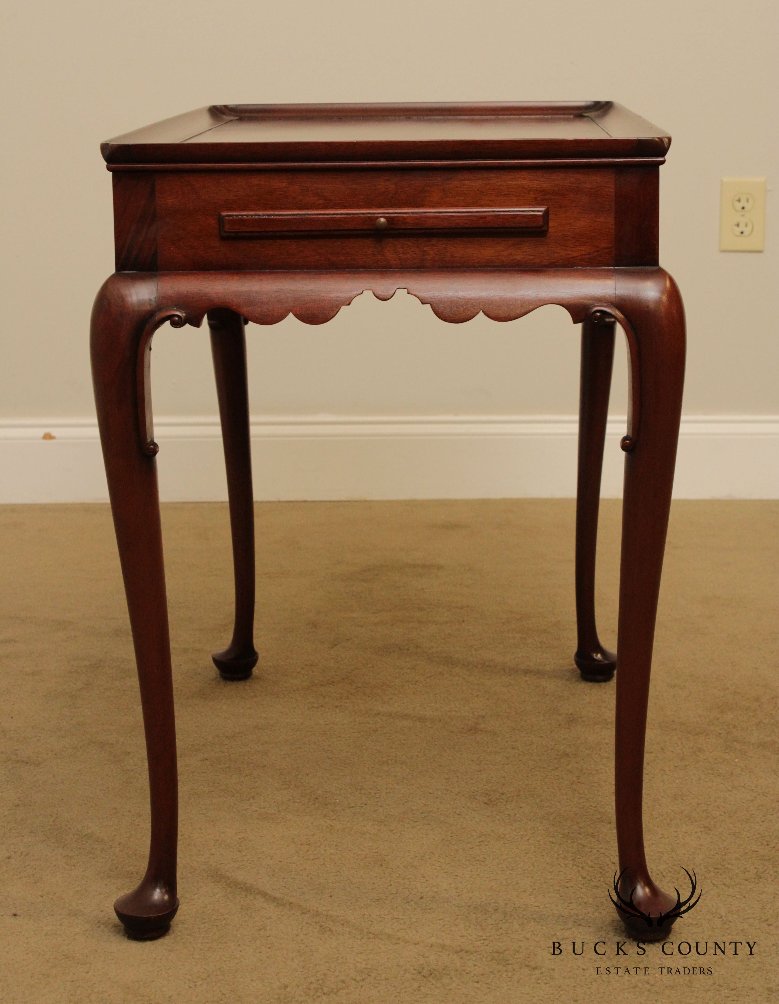 Kittinger Colonial Williamsburg Mahogany Queen Anne Tea Table (CW 8)